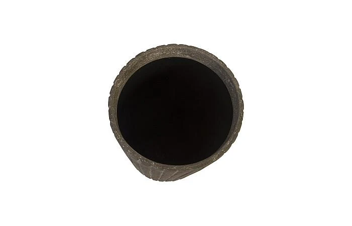 Fluted Planter, Medium, Gray - Image 2