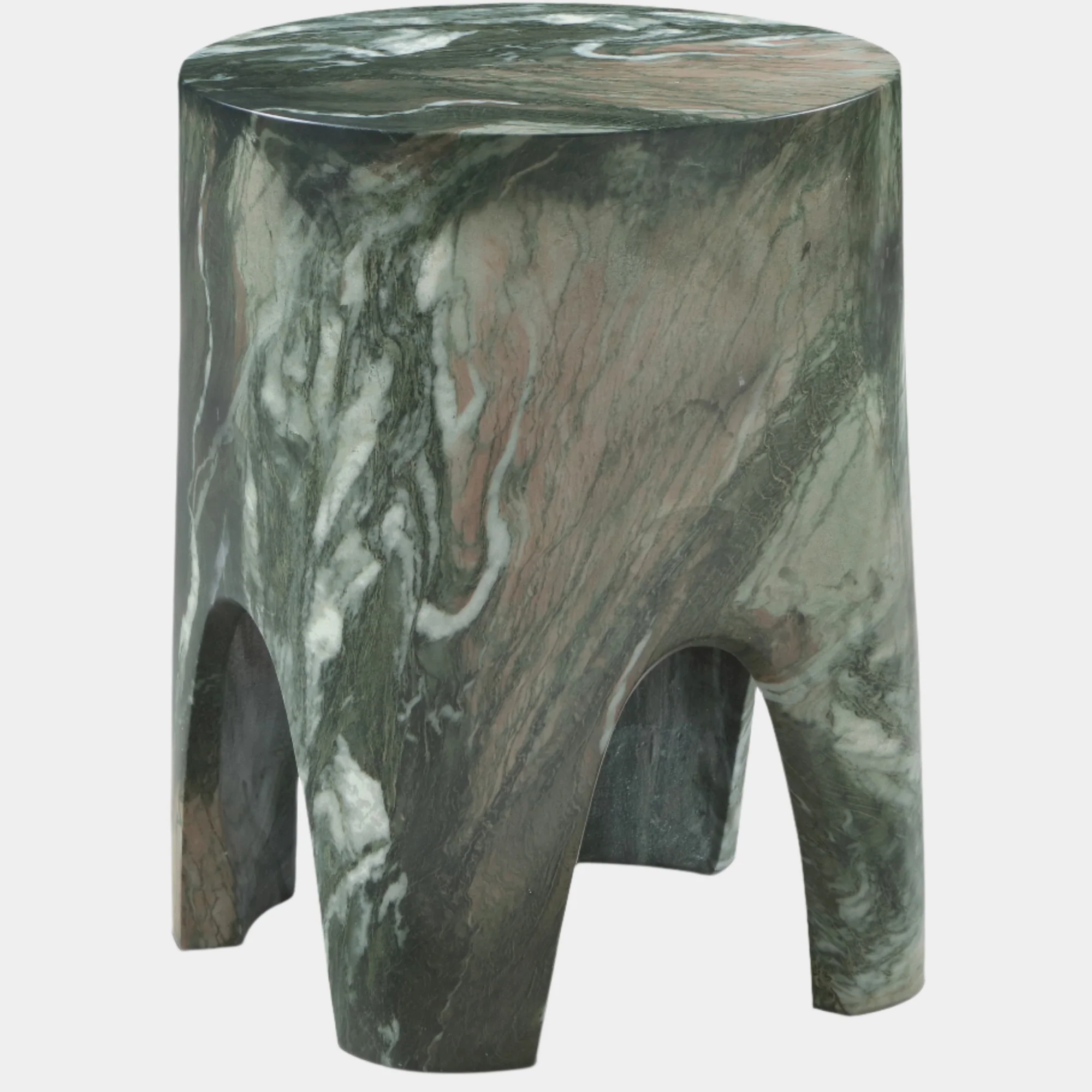 Foligno Marble Finish Indoor / Outdoor Concrete End Table - Image 17
