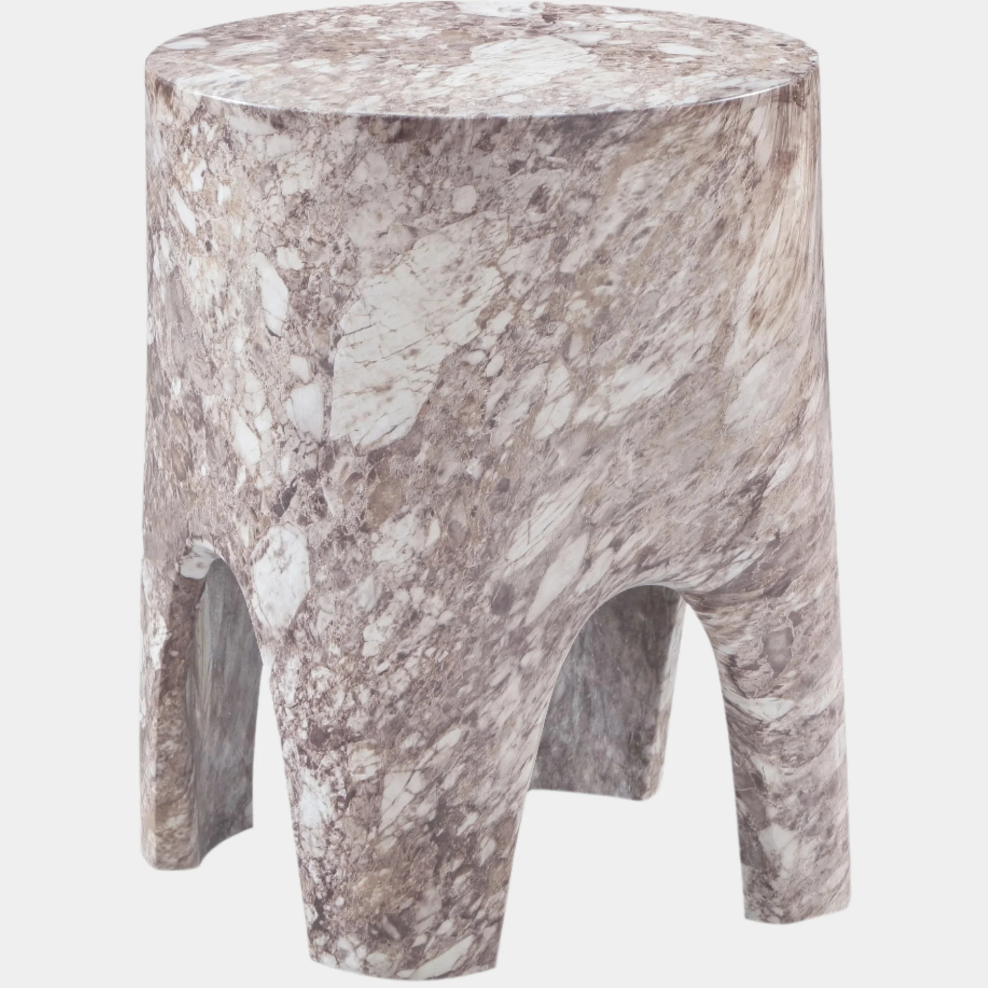 Foligno Marble Finish Indoor / Outdoor Concrete End Table - Image 25