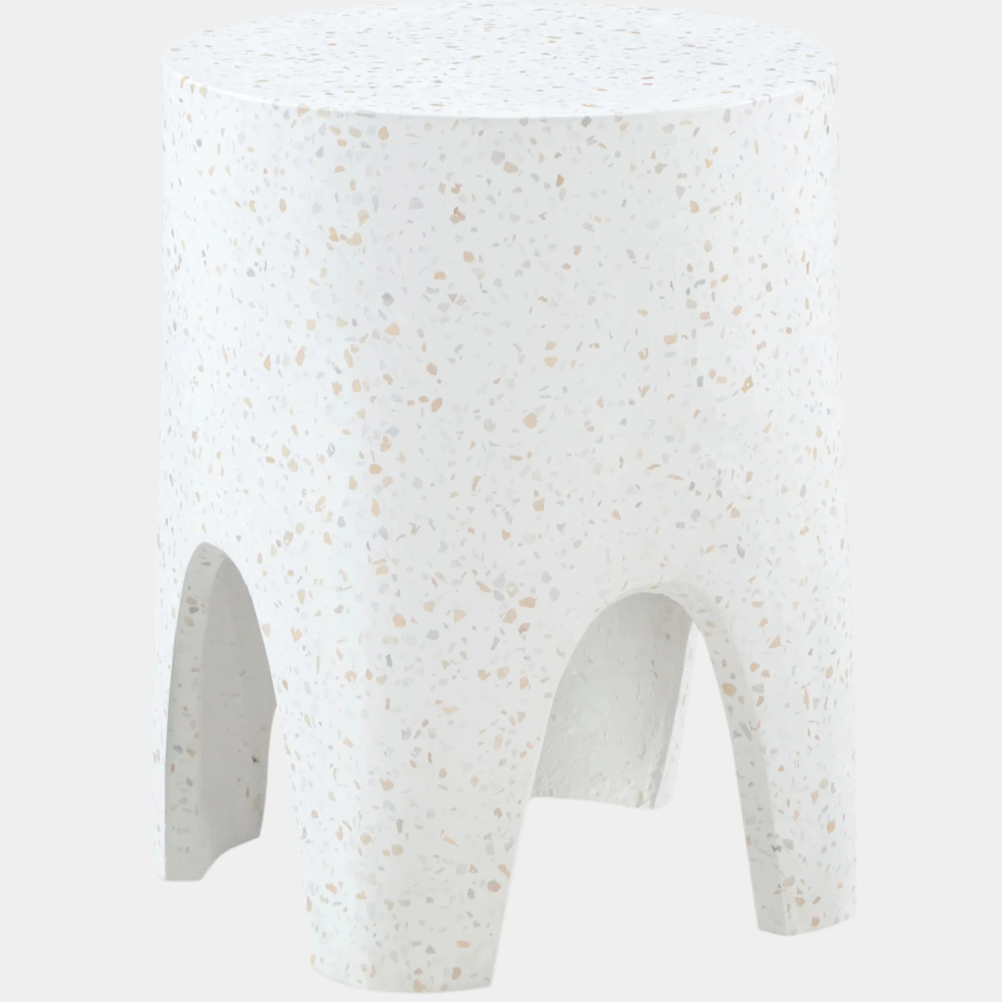 Foligno Marble Finish Indoor / Outdoor Concrete End Table - Image 9