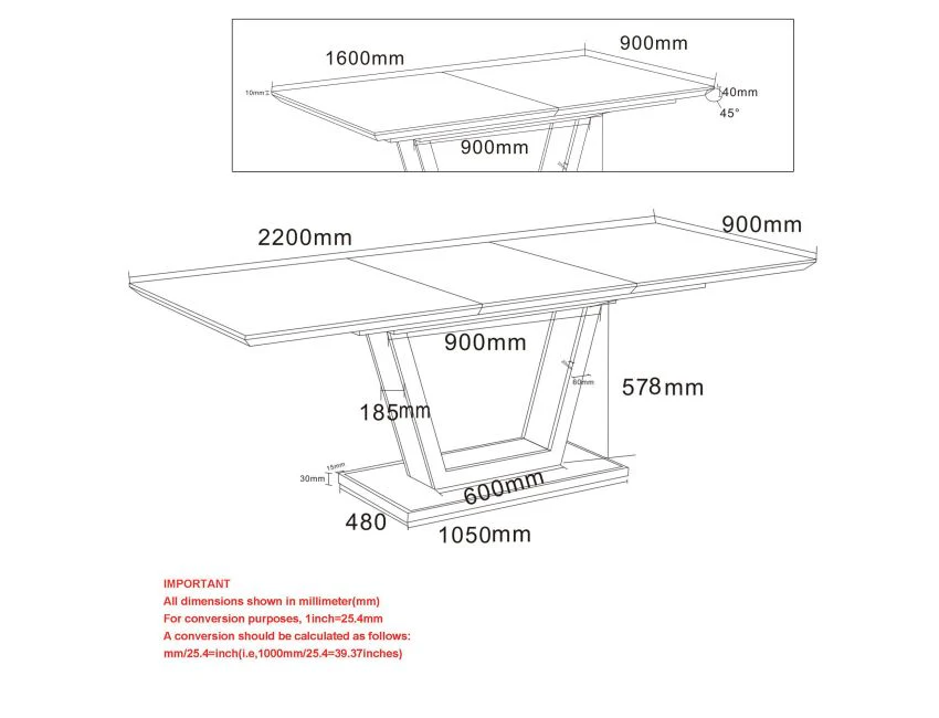 Forna/Cortez 7pc Dining Set in Natural Table with Black Chair - Image 12