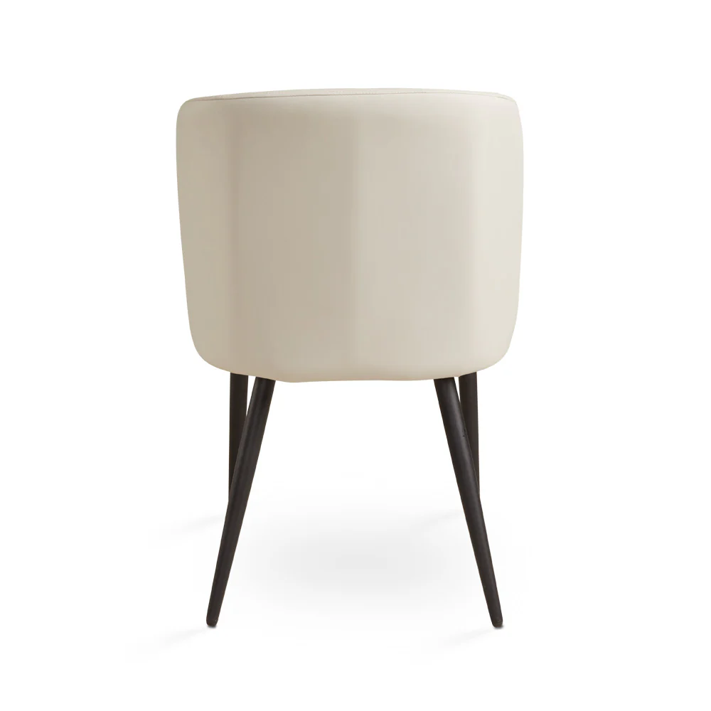 Fortina Dining Chair Taupe Leatherette - Image 2