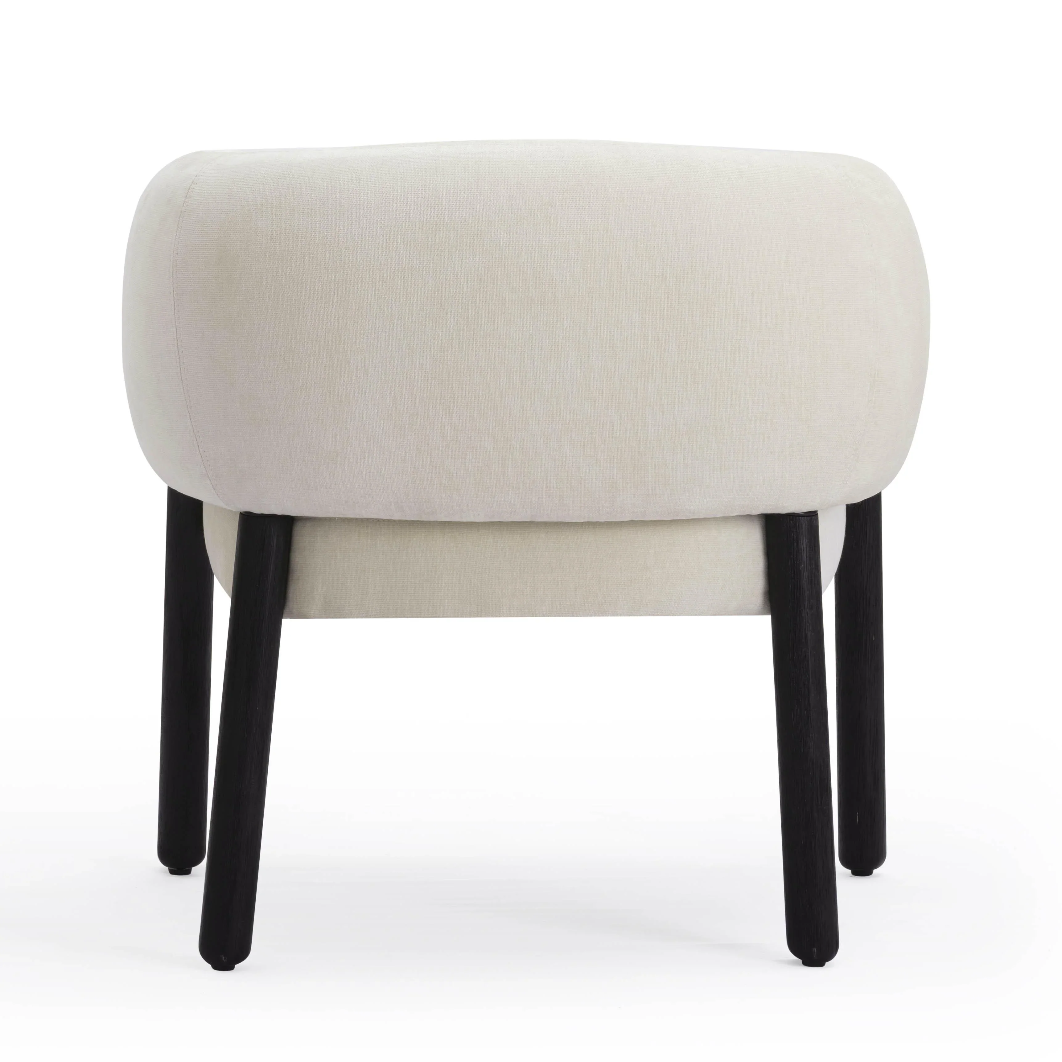 Foxy Cream Performance Basketweave Chenille Accent Chair - Image 6