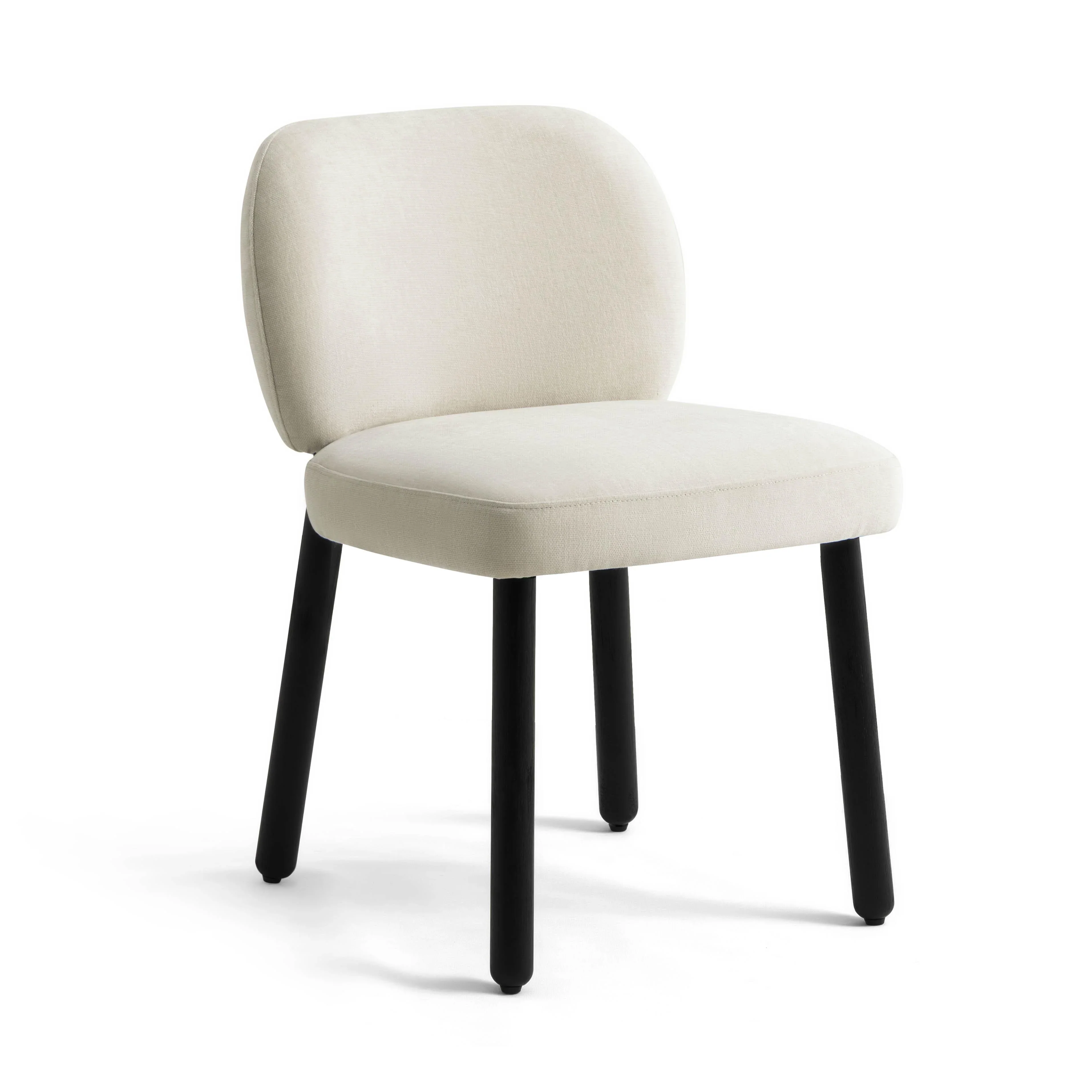 Foxy Cream Performance Basketweave Chenille Dining Chair - Image 3