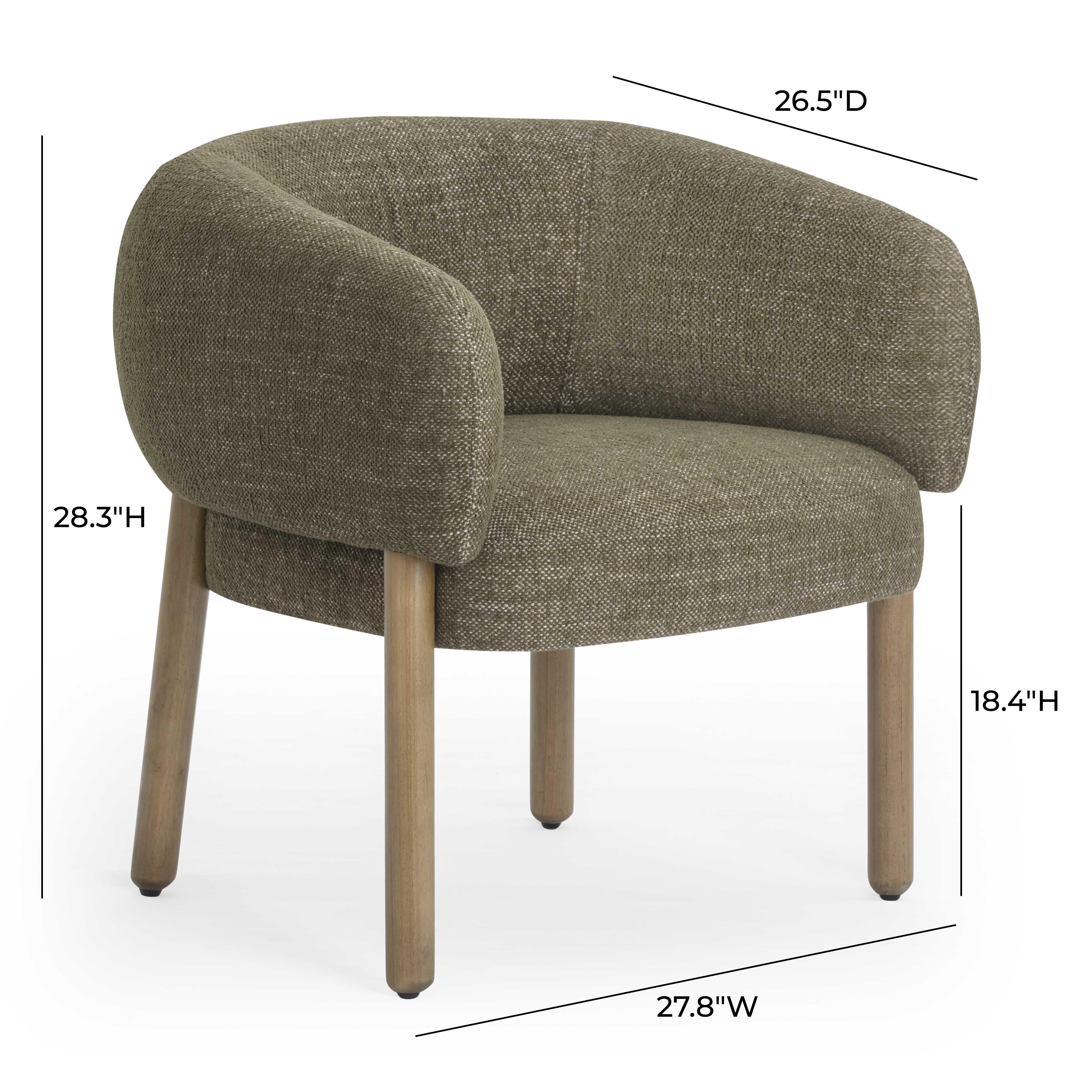 Foxy Textured Performance Fabric Accent Chair - Image 14