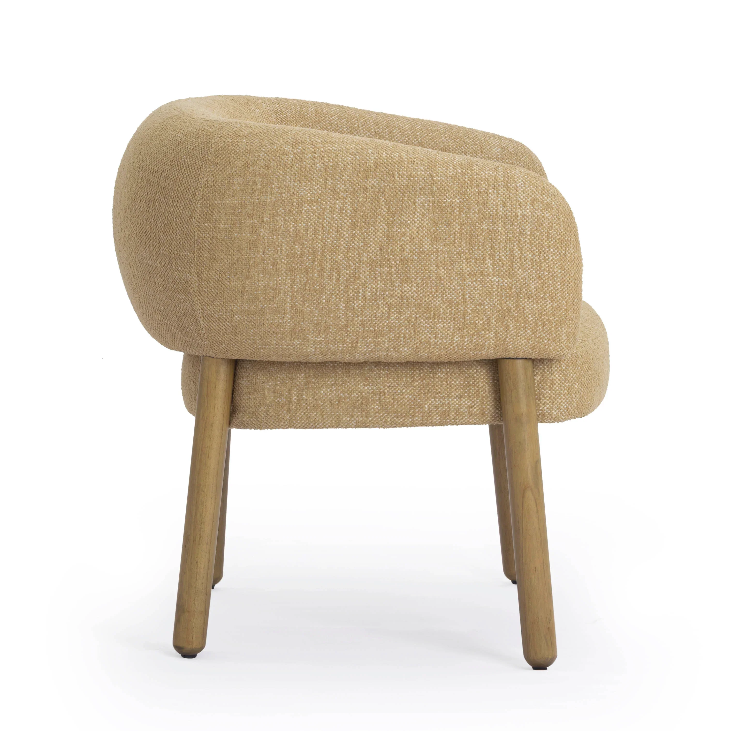 Foxy Textured Performance Fabric Accent Chair - Image 4
