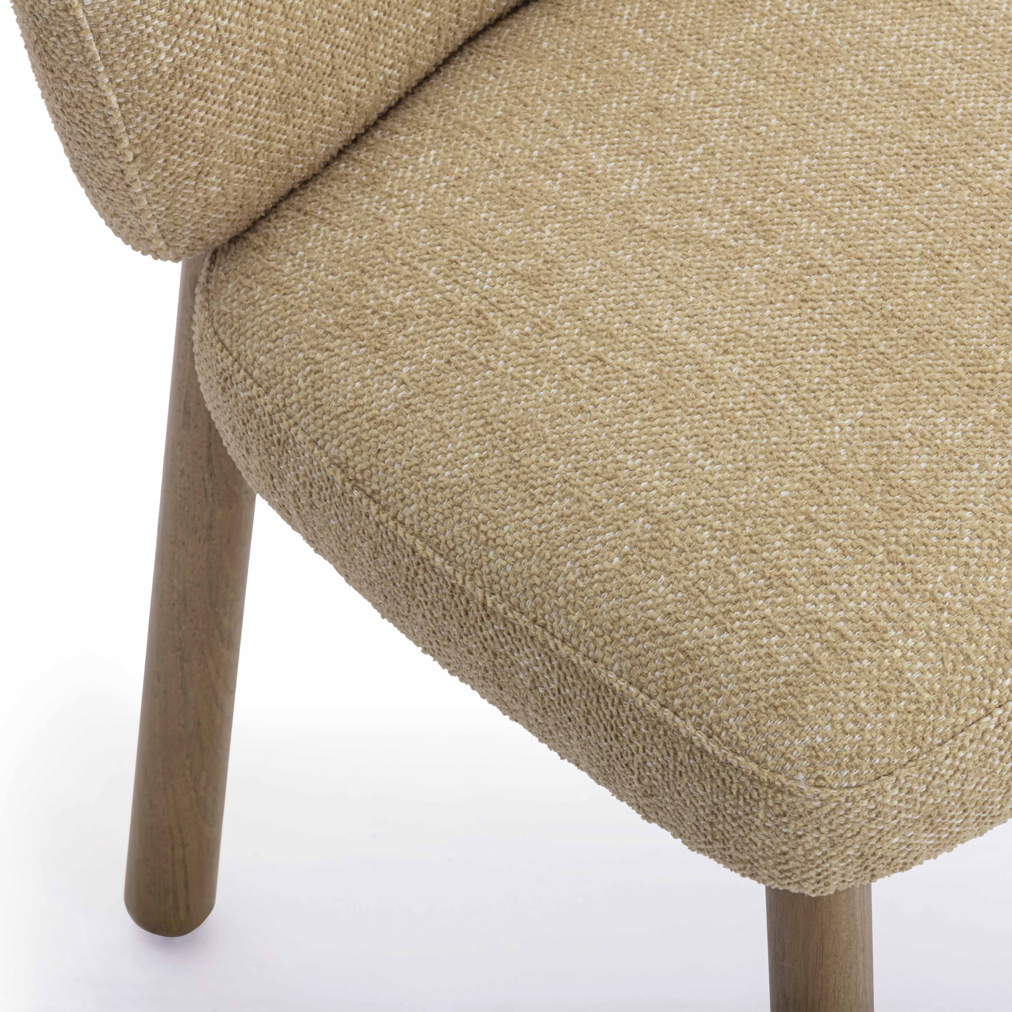Foxy Textured Performance Fabric Dining Chair - Image 6
