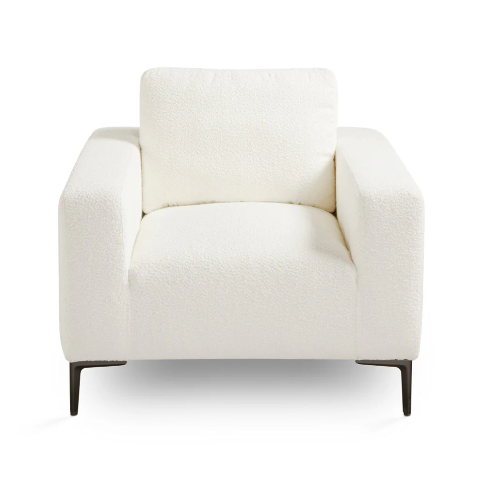 Franco Accent Chair White Boucle - Image 2