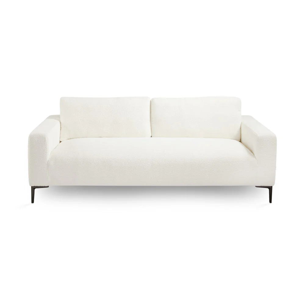 Franco Sofa White Boucle - Image 2