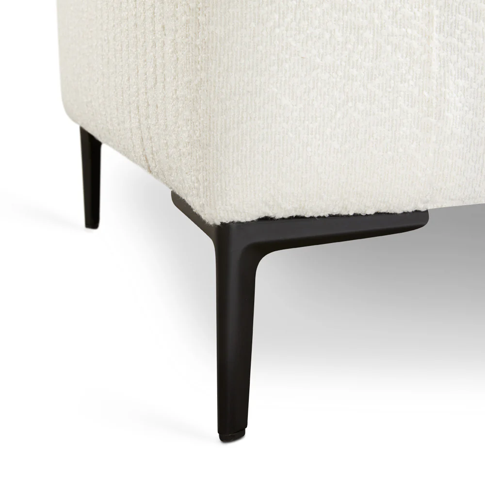 Franco Sofa White Boucle - Image 6