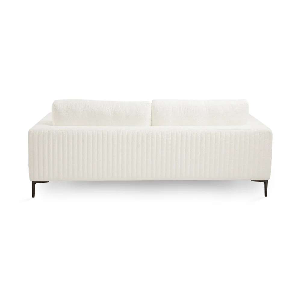 Franco Sofa White Boucle - Image 7