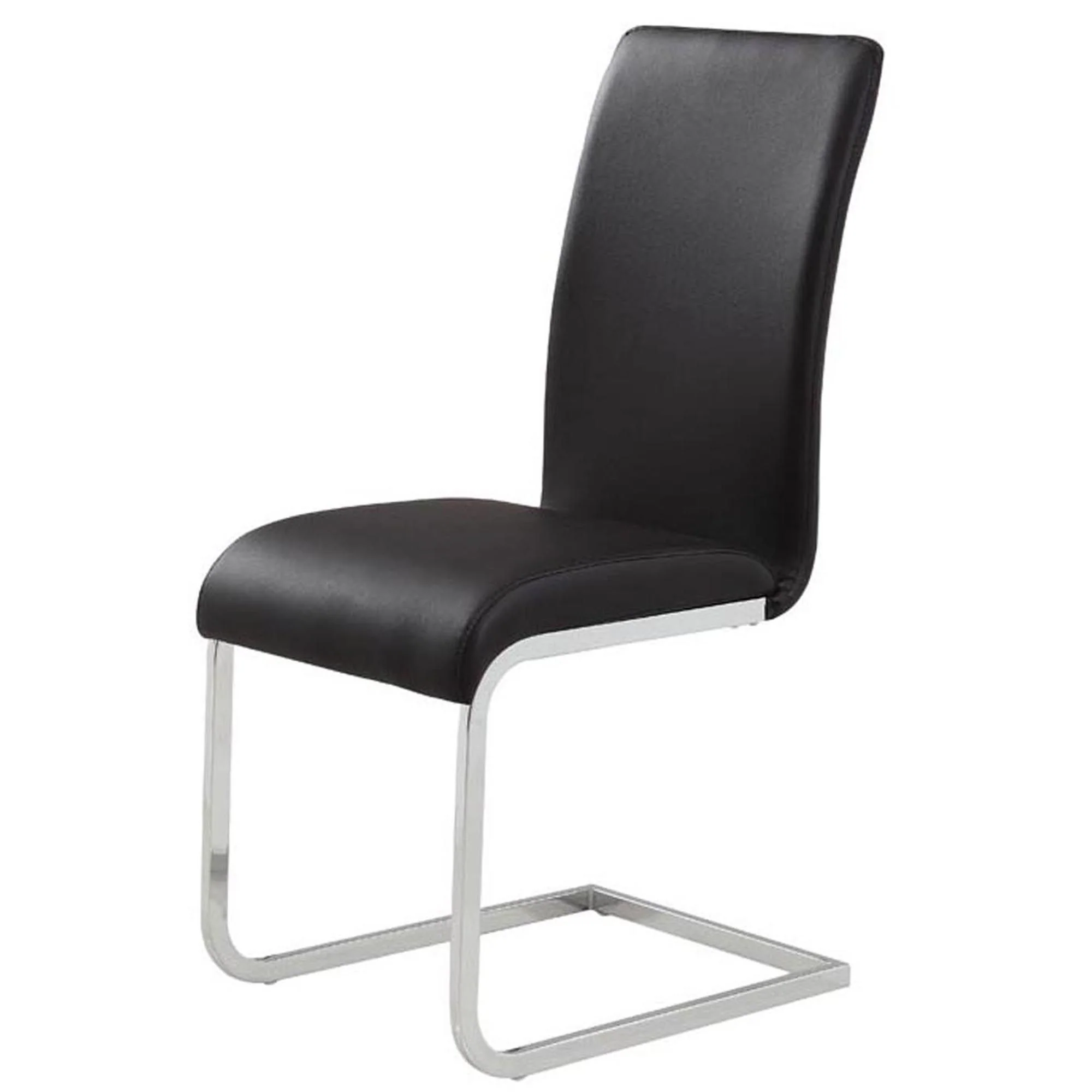 Frankfurt/Maxim 5pc Dining Set in Chrome with Black Chair - Image 7
