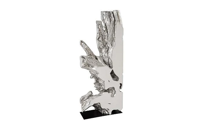 Freeform Sculpture, White, Silver Leaf - Image 6