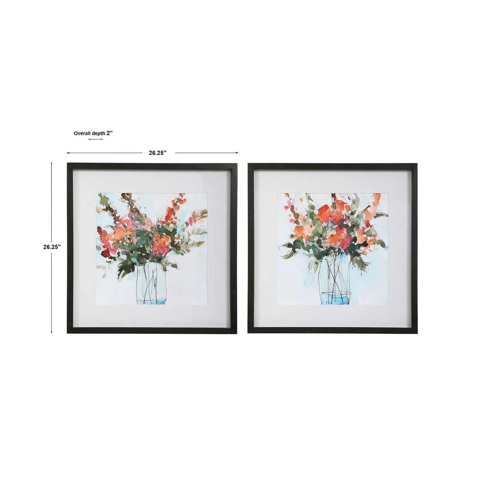 Fresh Flowers Framed Prints, S/2 - Image 6