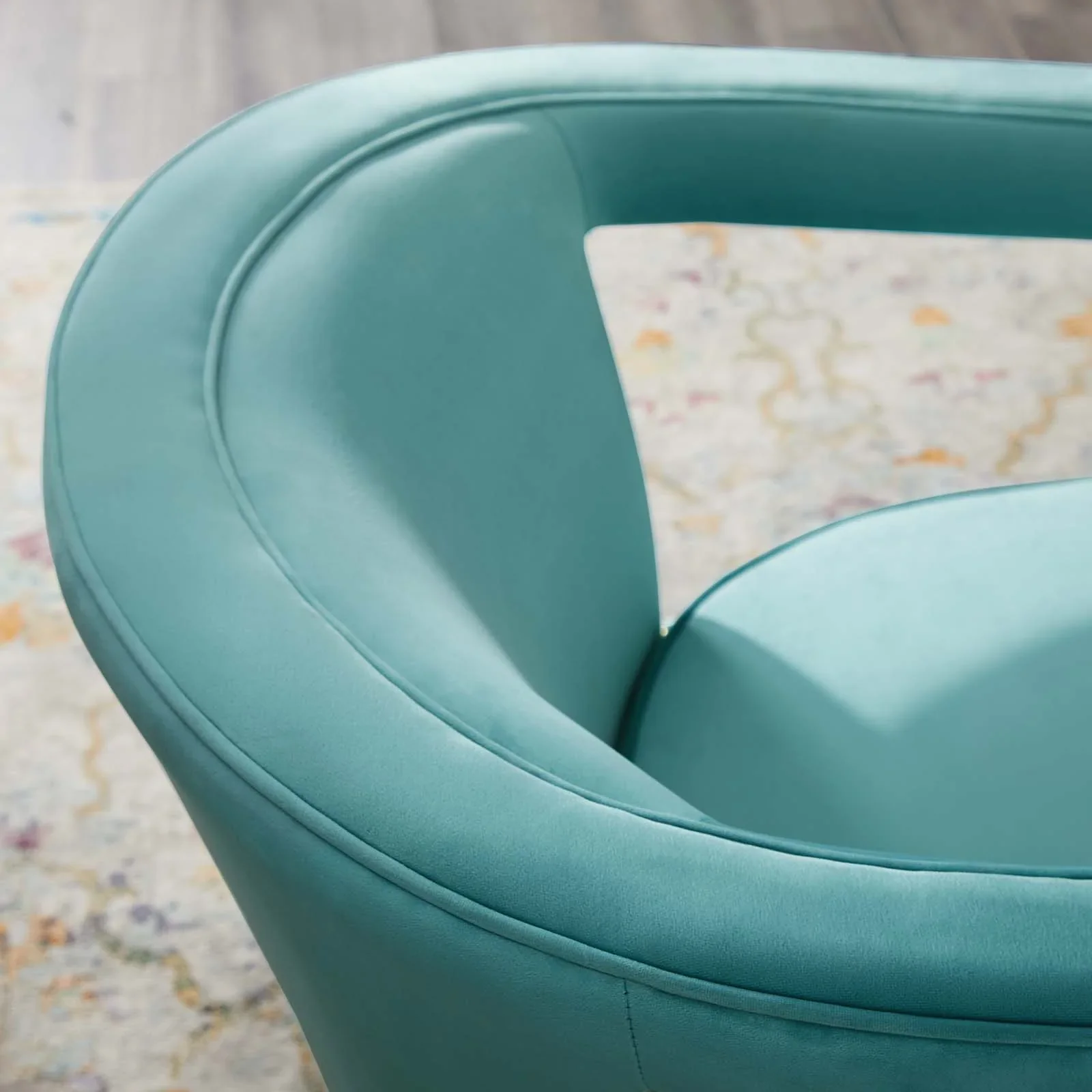 Frolick Performance Velvet Armchair - Image 9