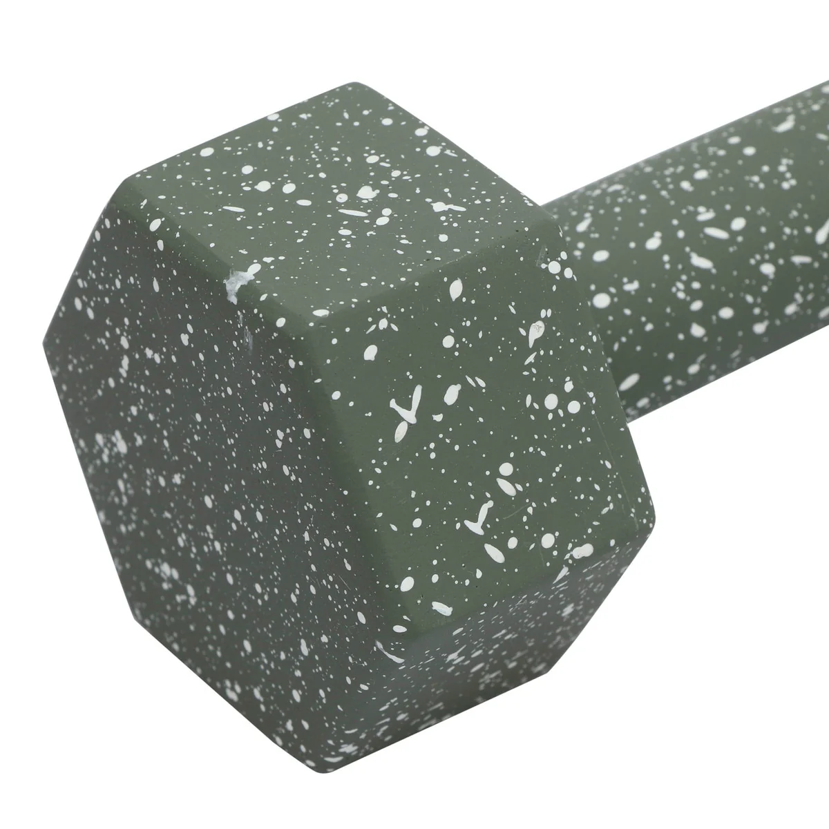 Gabby Speckled Army Green Decorative Dumbbell - Image 3
