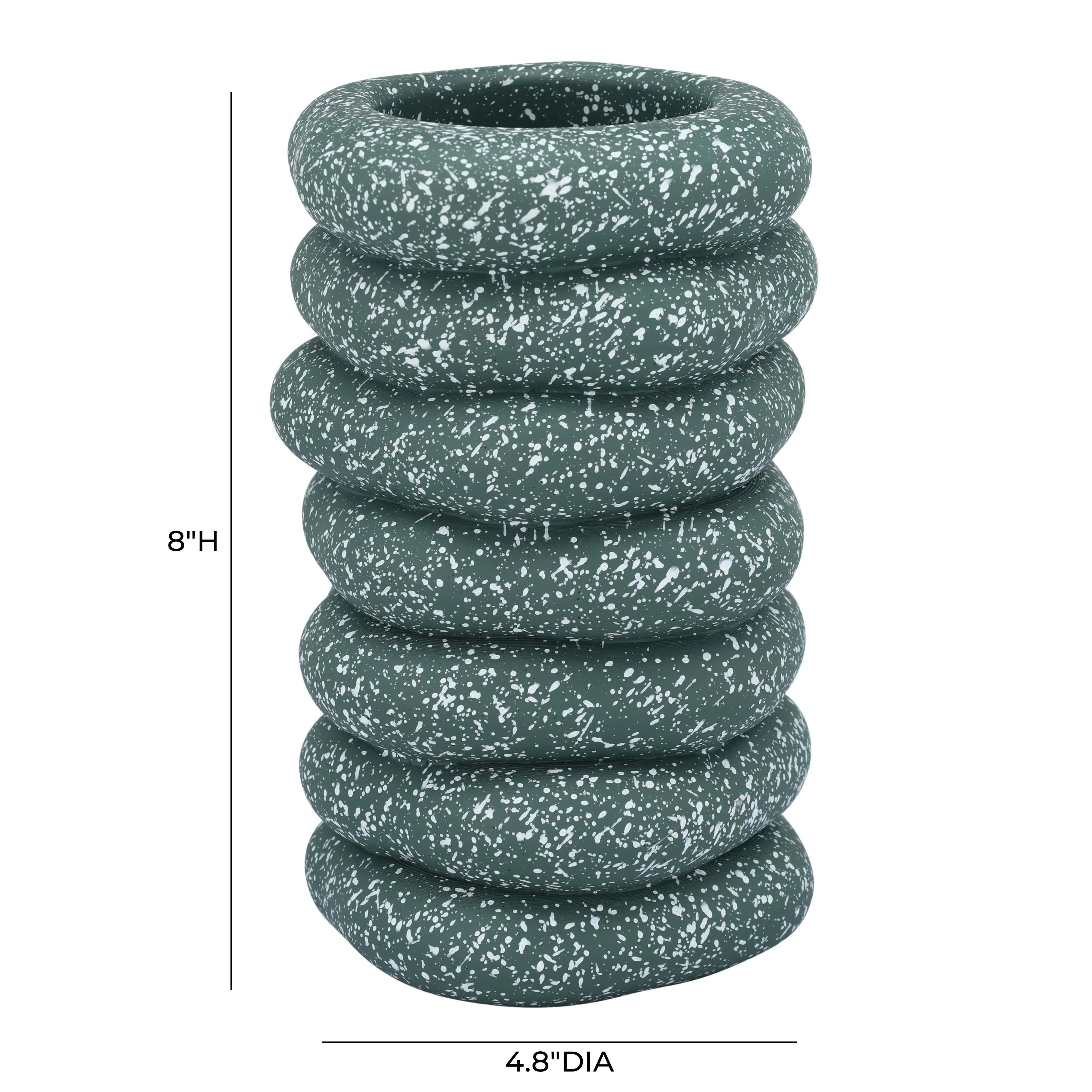 Gabby Speckled Cairn Vase - Image 4
