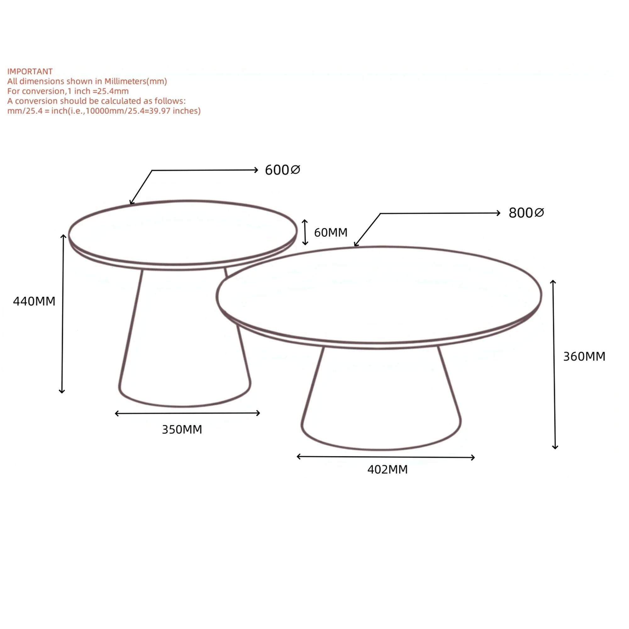 Galio 2pc Coffee Table set in White - Image 2