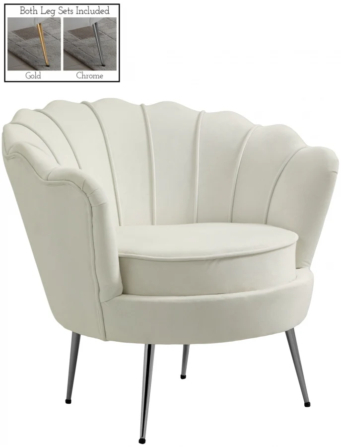 Gardenia Velvet Upholstered Chair - Image 2