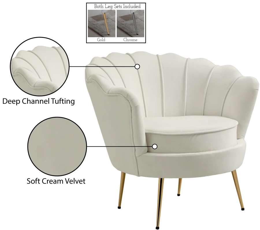 Gardenia Velvet Upholstered Chair - Image 21