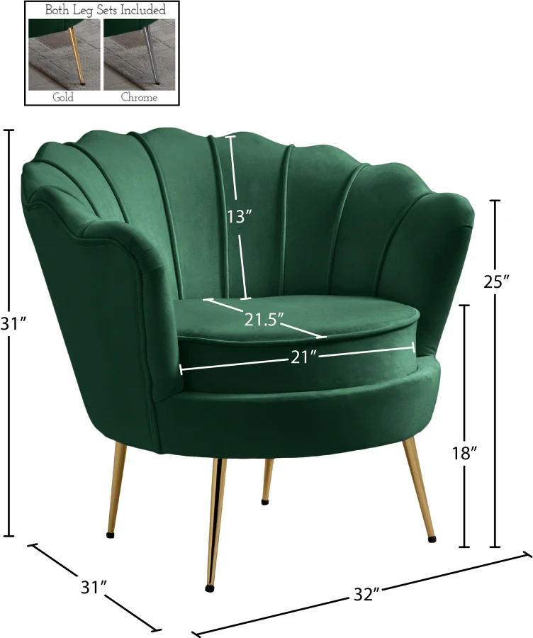 Gardenia Velvet Upholstered Chair - Image 43