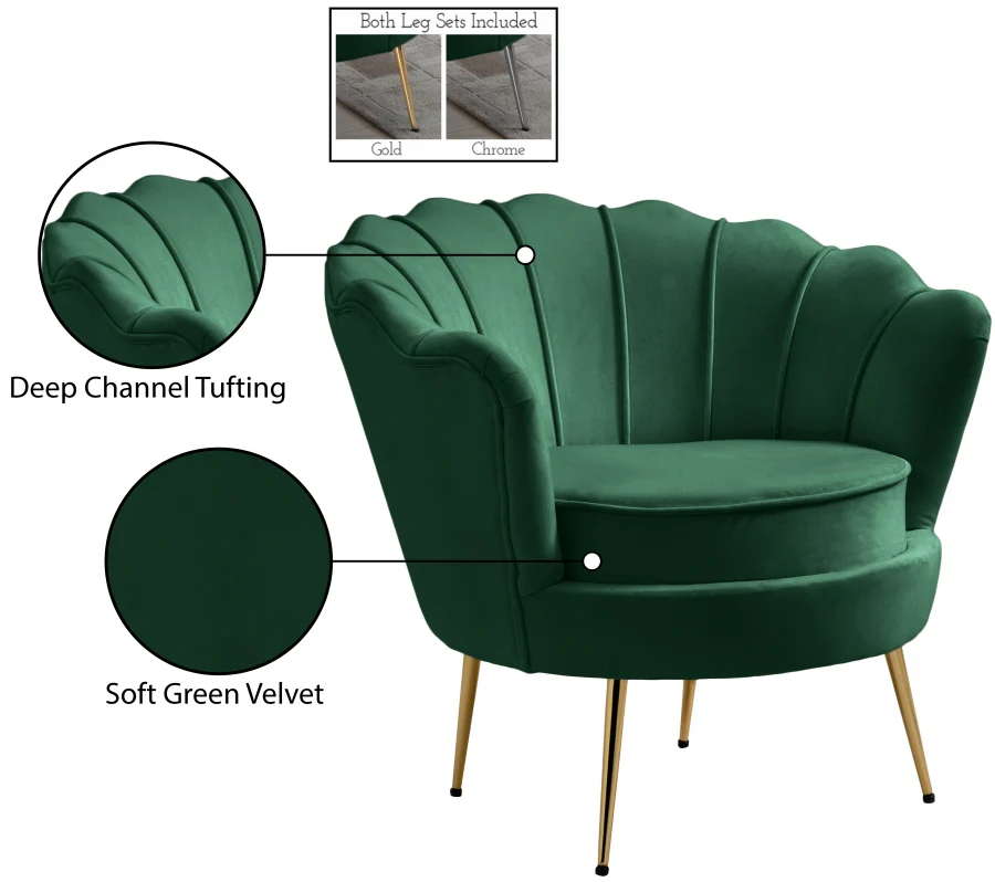 Gardenia Velvet Upholstered Chair - Image 44