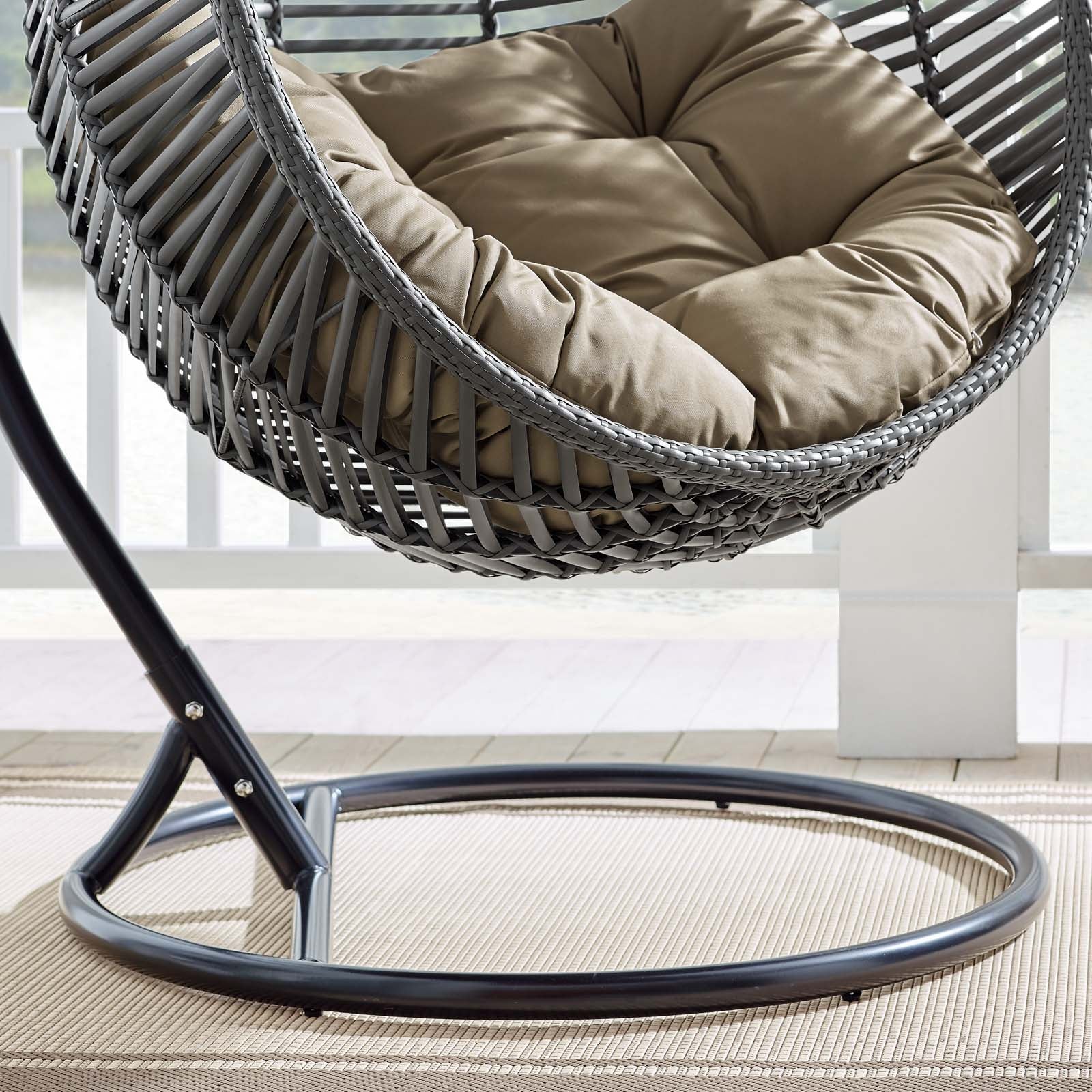 Garner Teardrop Outdoor Patio Swing Chair - Image 12