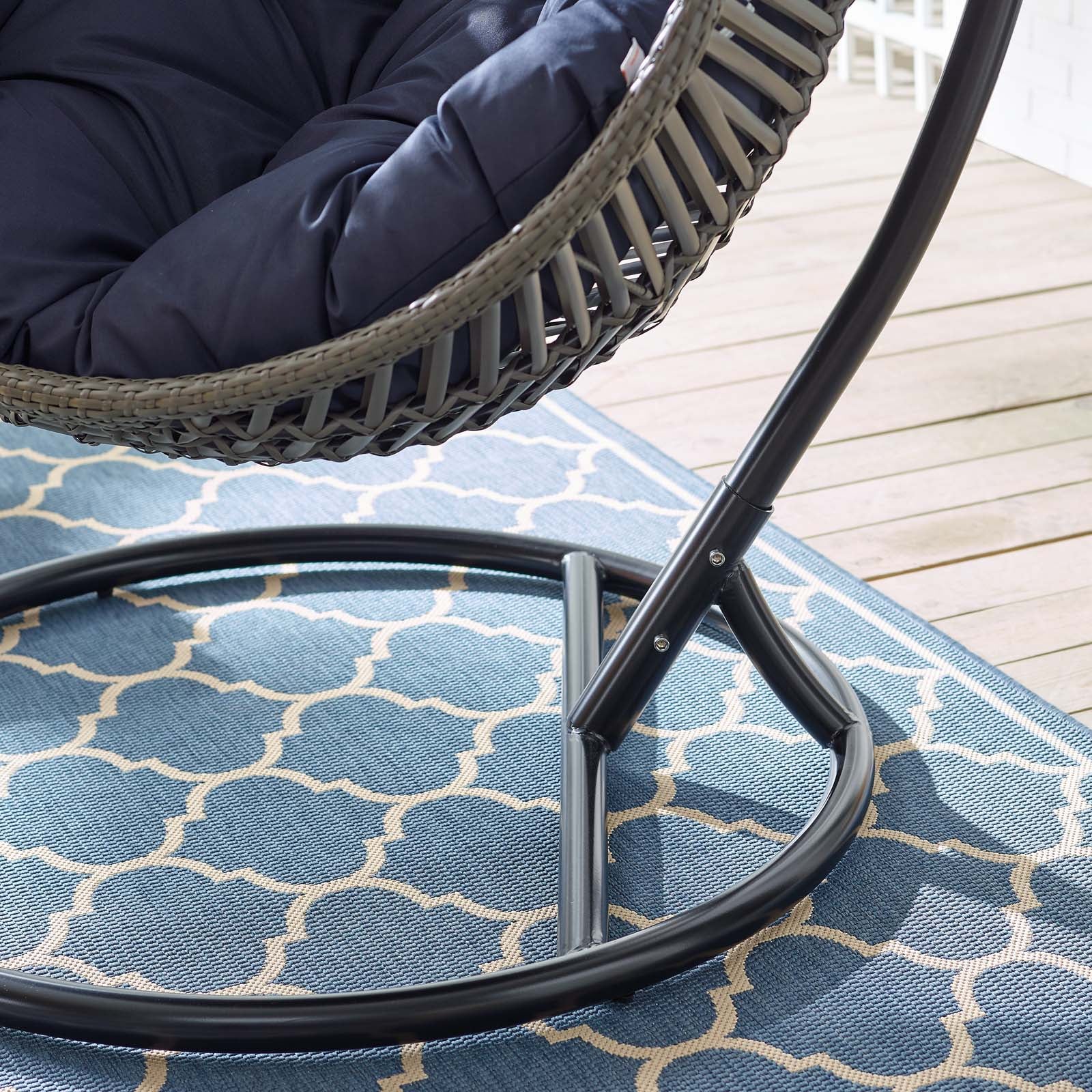 Garner Teardrop Outdoor Patio Swing Chair - Image 18