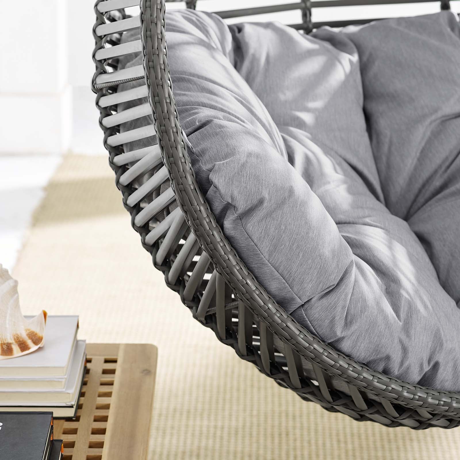 Garner Teardrop Outdoor Patio Swing Chair - Image 6