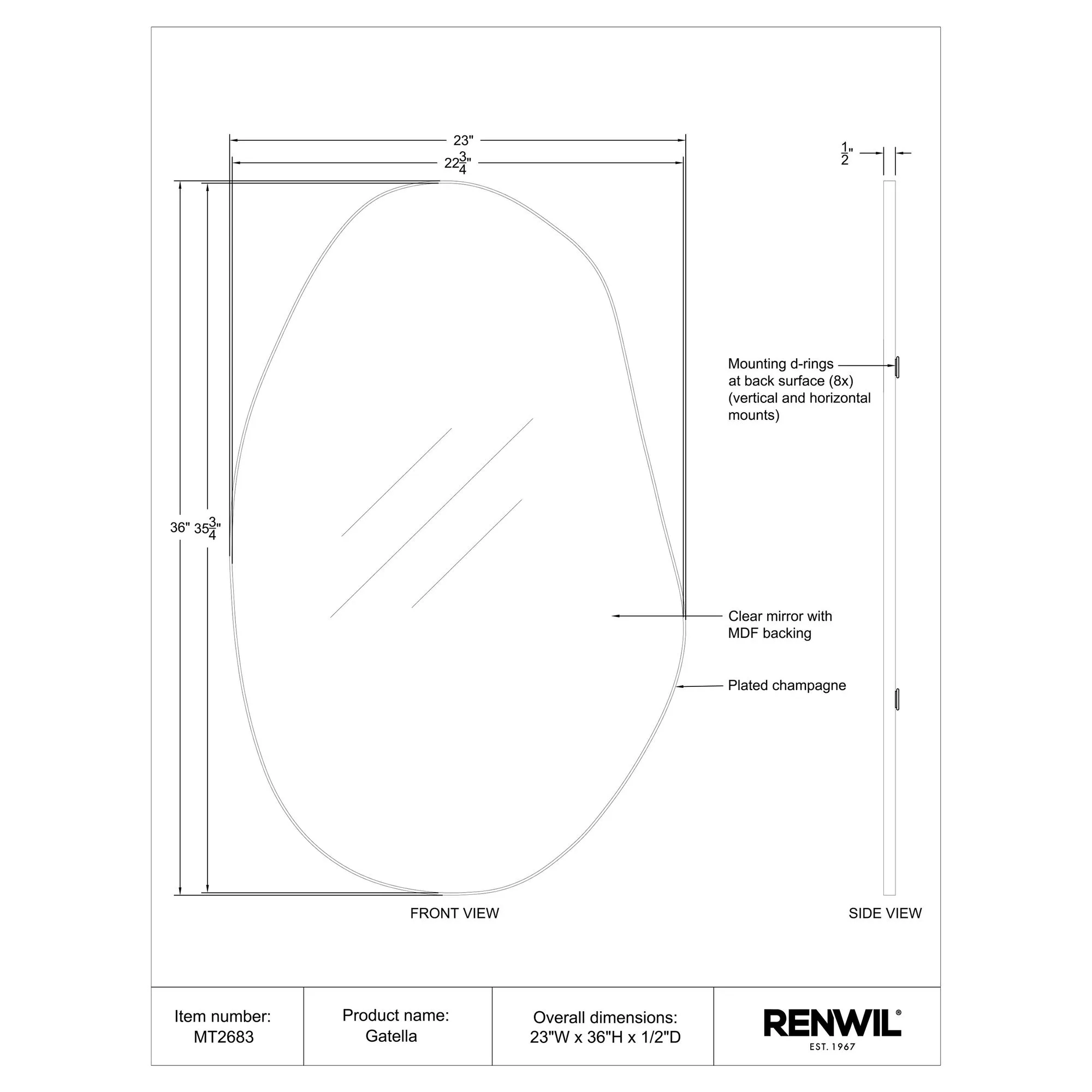 Gatella Wall Mirror - Image 6
