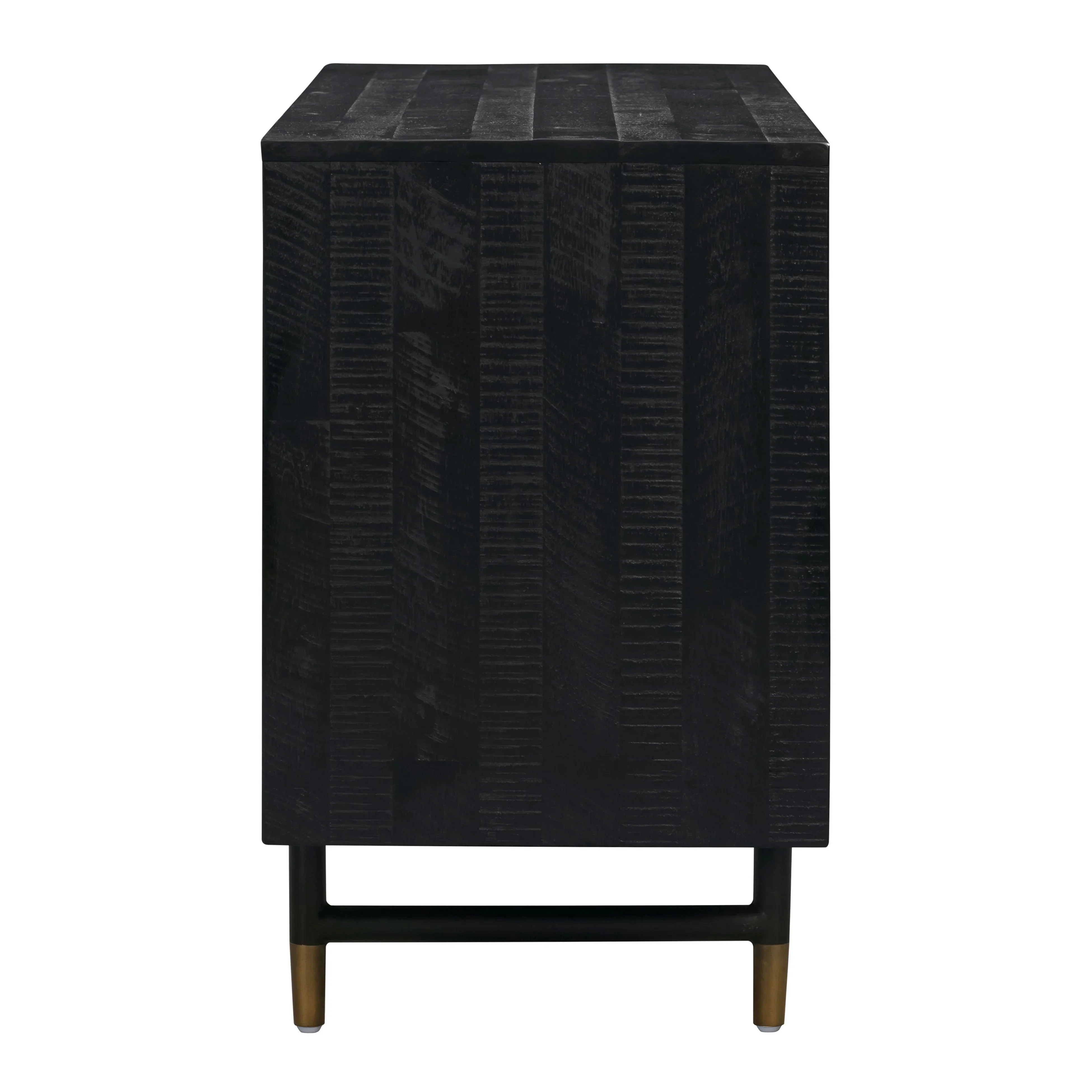 Gatsby 66" Black Acacia Wood Buffet - Image 6