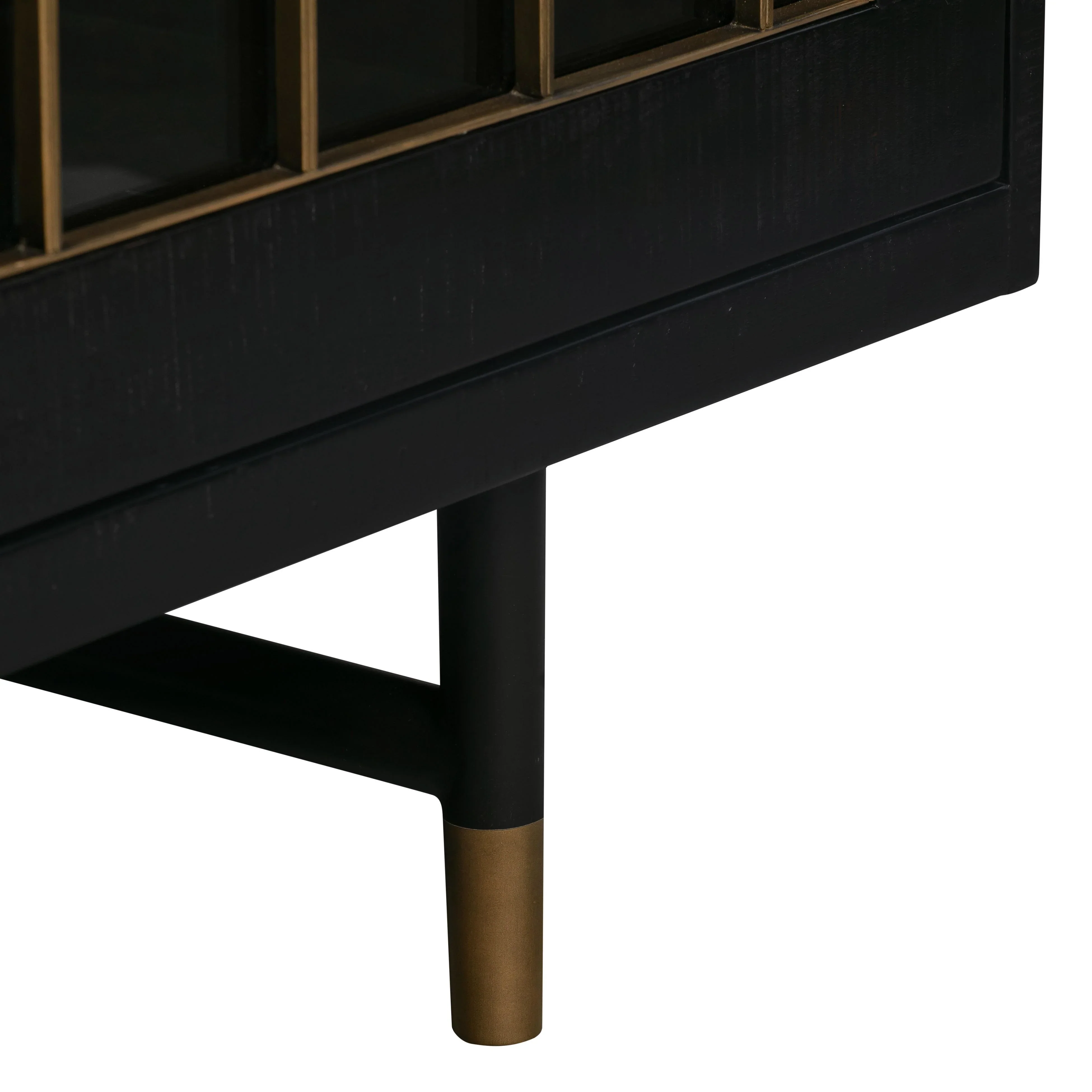 Gatsby 66" Black Acacia Wood Buffet - Image 8