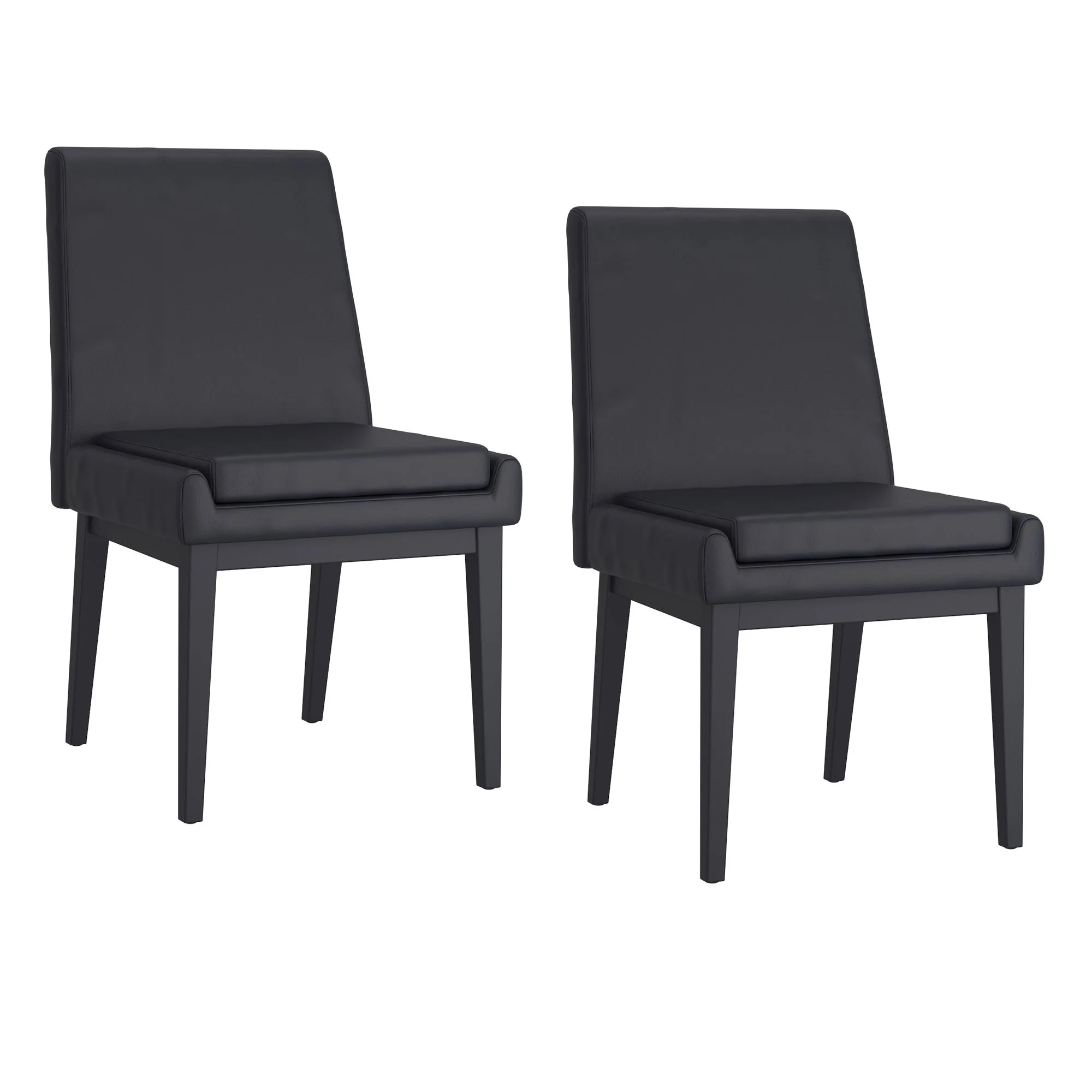 Gavin/Cortez 7pc Dining Set in Black with Black Chair - Image 10