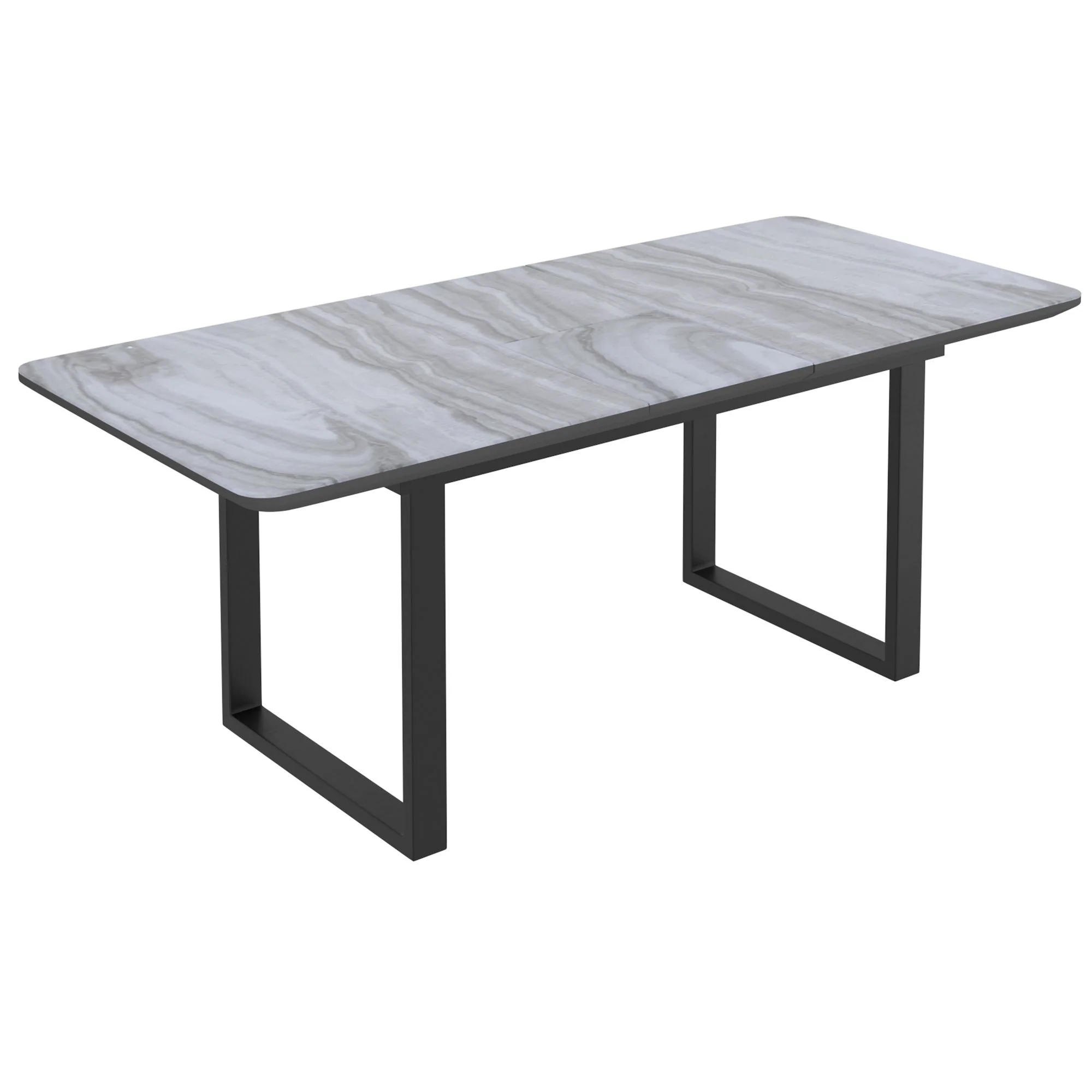 Gavin/Kash 7pc Dining Set in Black with Black Chair - Image 3