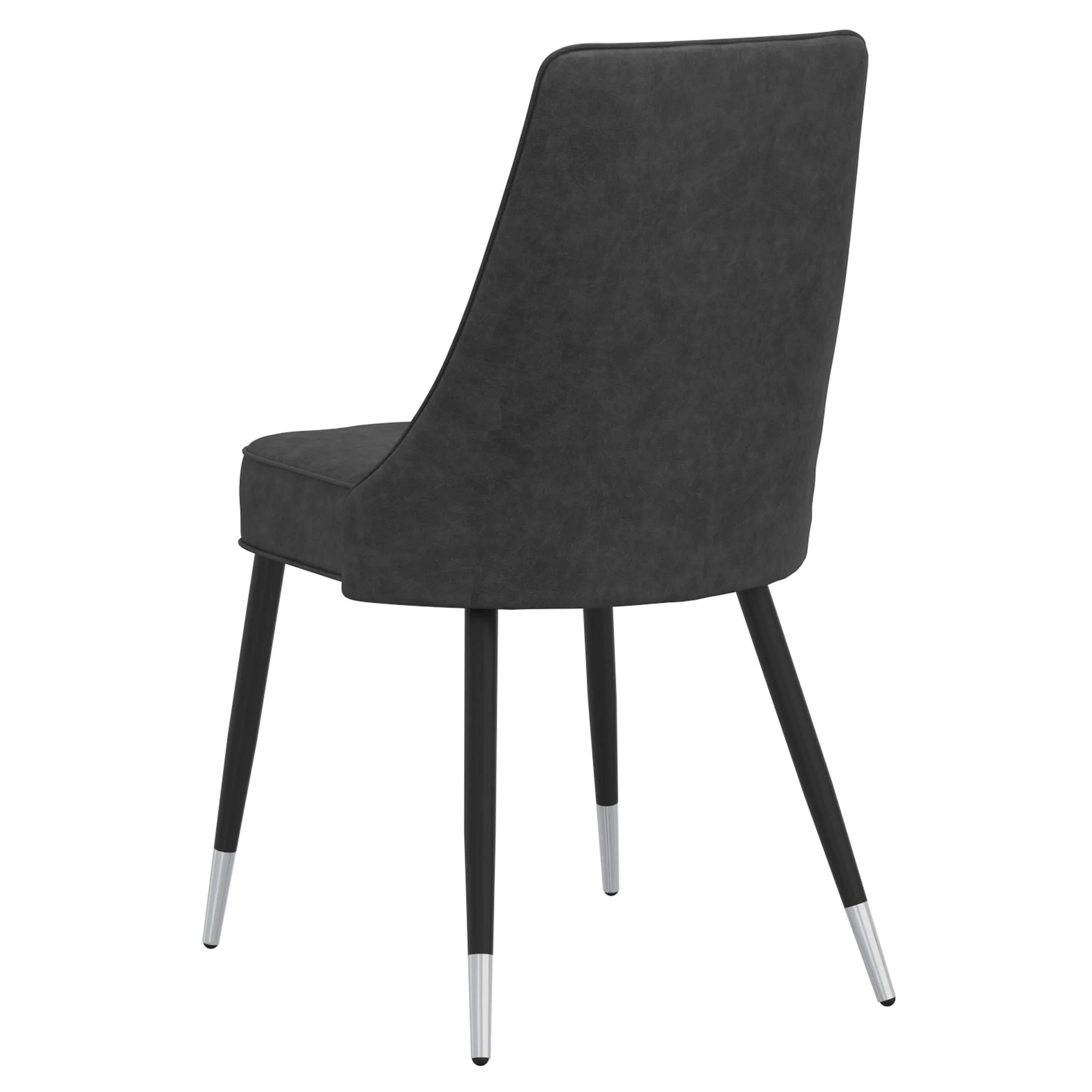 Gavin/Silvano 7pc Dining Set in Black with Vintage Grey Chair - Image 7