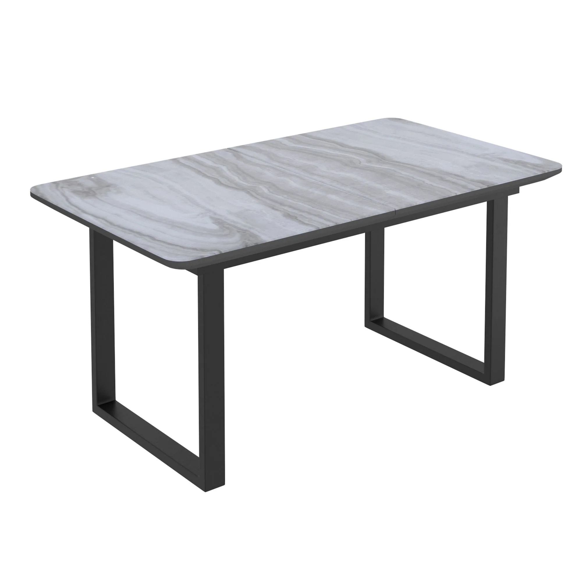 Gavin/Venice 7pc Dining Set in Black with Beige Chair - Image 3