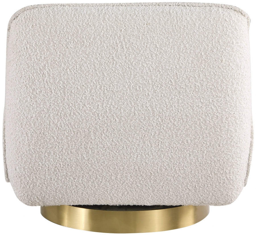 Geneva Boucle Fabric Upholstered Swivel Accent Chair - Image 12