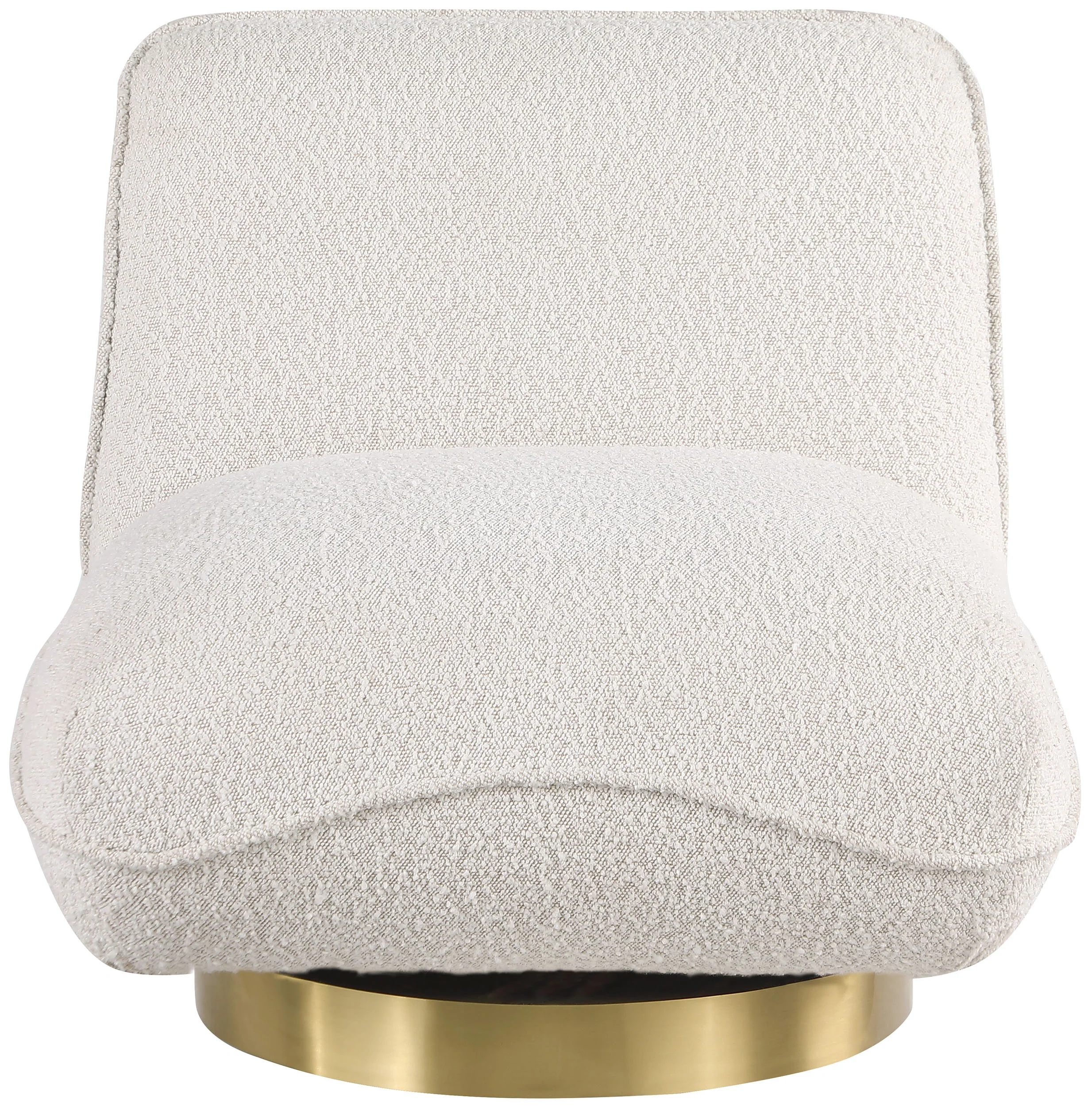 Geneva Boucle Fabric Upholstered Swivel Accent Chair - Image 13