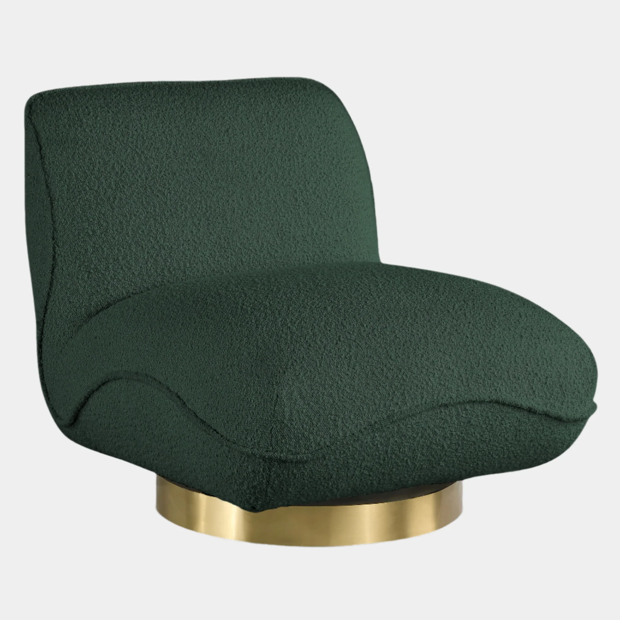 Geneva Boucle Fabric Upholstered Swivel Accent Chair - Image 19