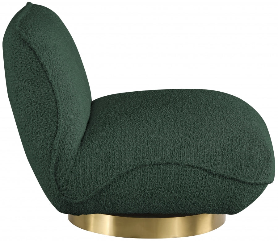 Geneva Boucle Fabric Upholstered Swivel Accent Chair - Image 23