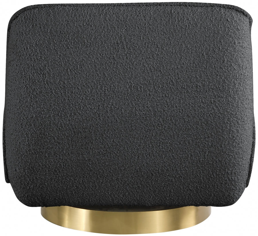 Geneva Boucle Fabric Upholstered Swivel Accent Chair - Image 3