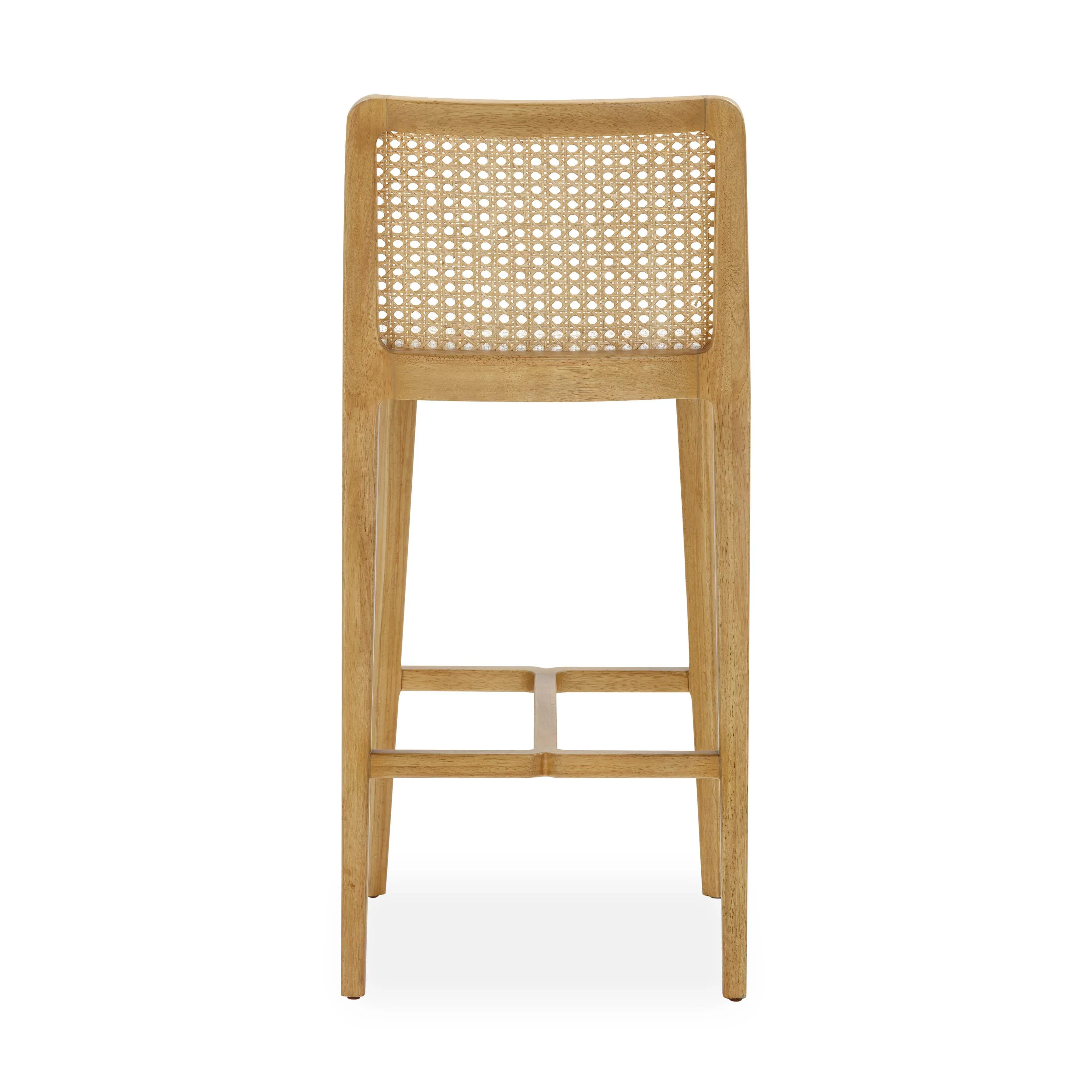 Gerri Performance Tweed and Rattan Counter Stool - Image 5