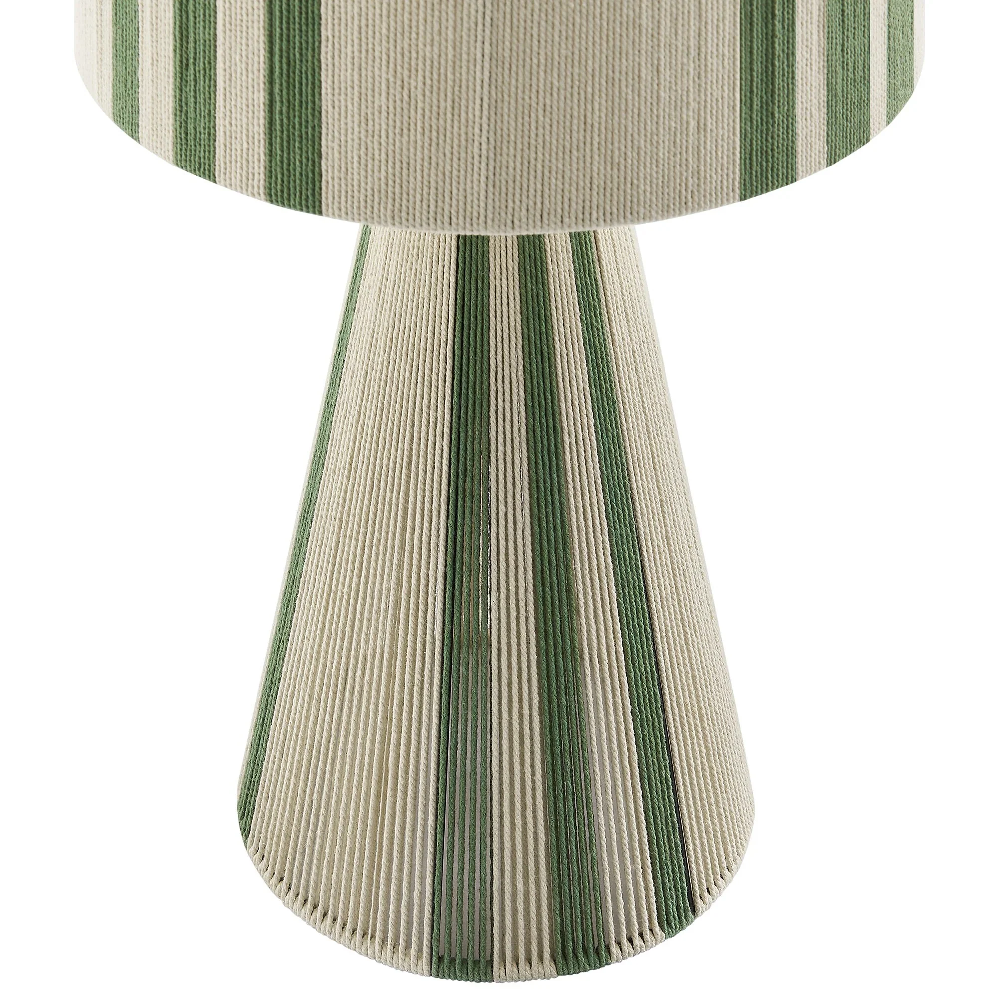 Gia Handwoven Cotton Thread Striped or Plain Table Lamp - Image 16