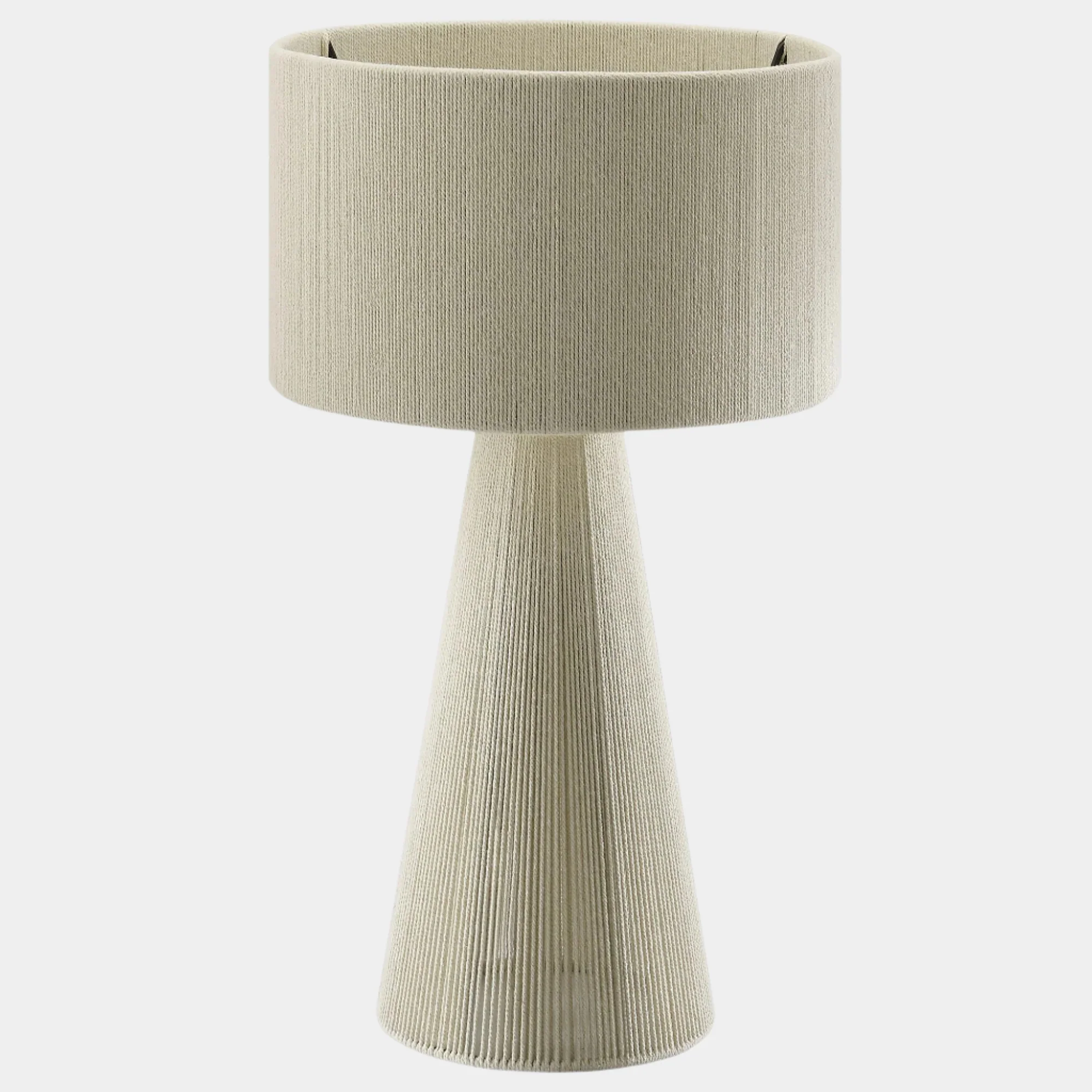 Gia Handwoven Cotton Thread Striped or Plain Table Lamp - Image 21