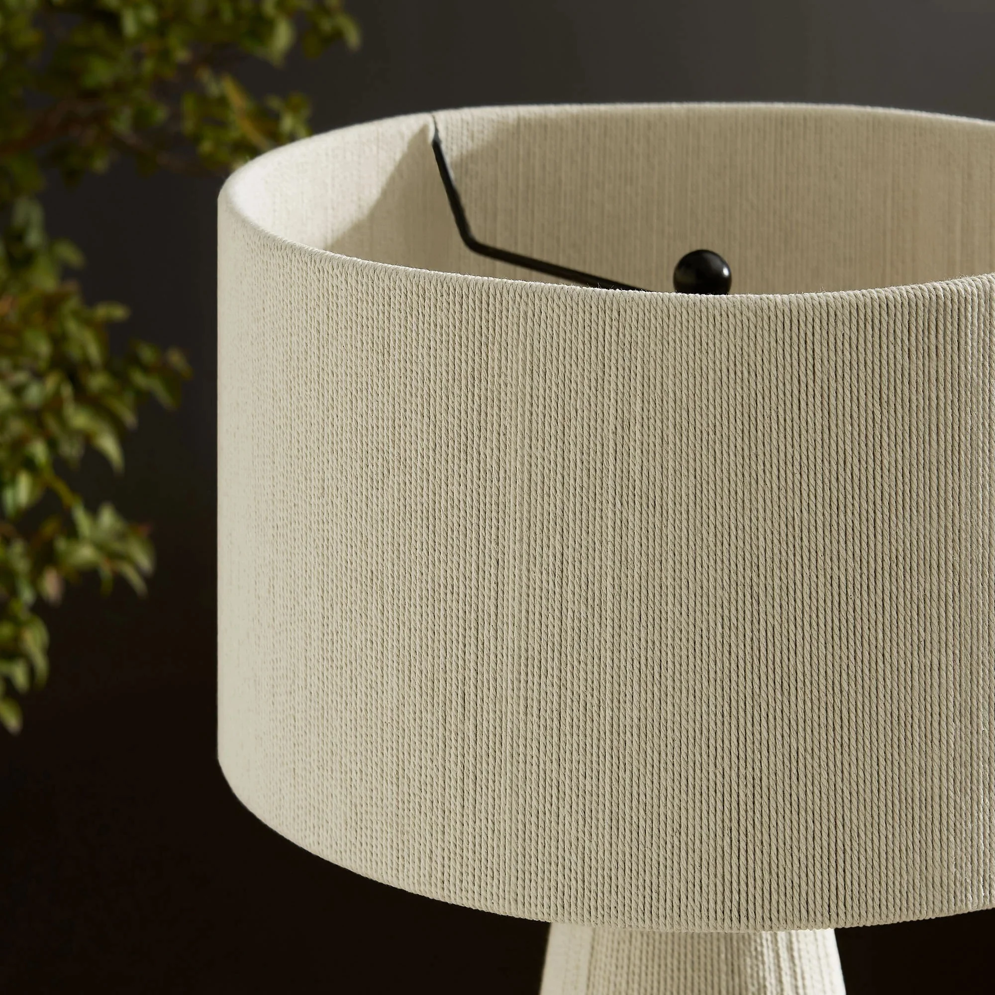 Gia Handwoven Cotton Thread Striped or Plain Table Lamp - Image 23
