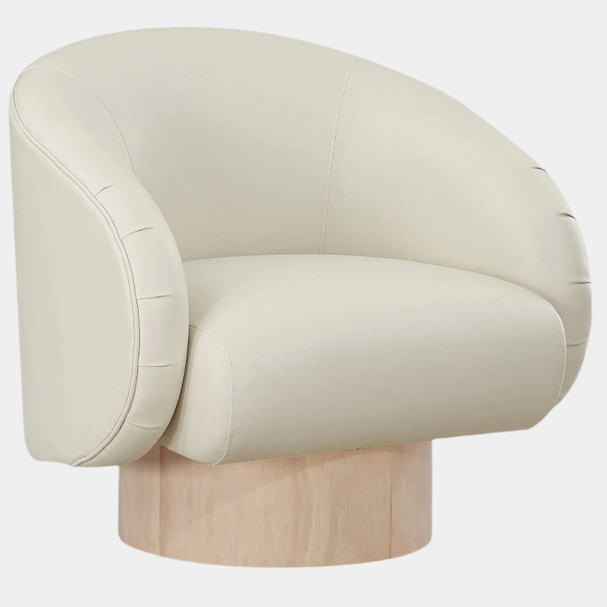 Gibson Vegan Leather Upholstered Swivel Accent Chair - Image 10