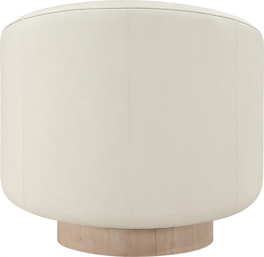 Gibson Vegan Leather Upholstered Swivel Accent Chair - Image 12