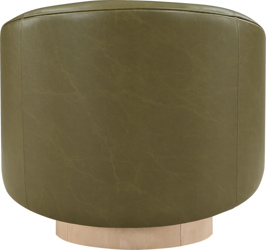 Gibson Vegan Leather Upholstered Swivel Accent Chair - Image 21