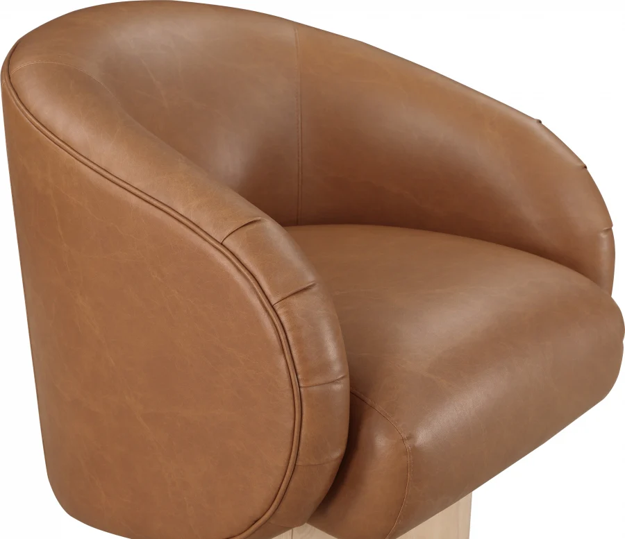Gibson Vegan Leather Upholstered Swivel Accent Chair - Image 33