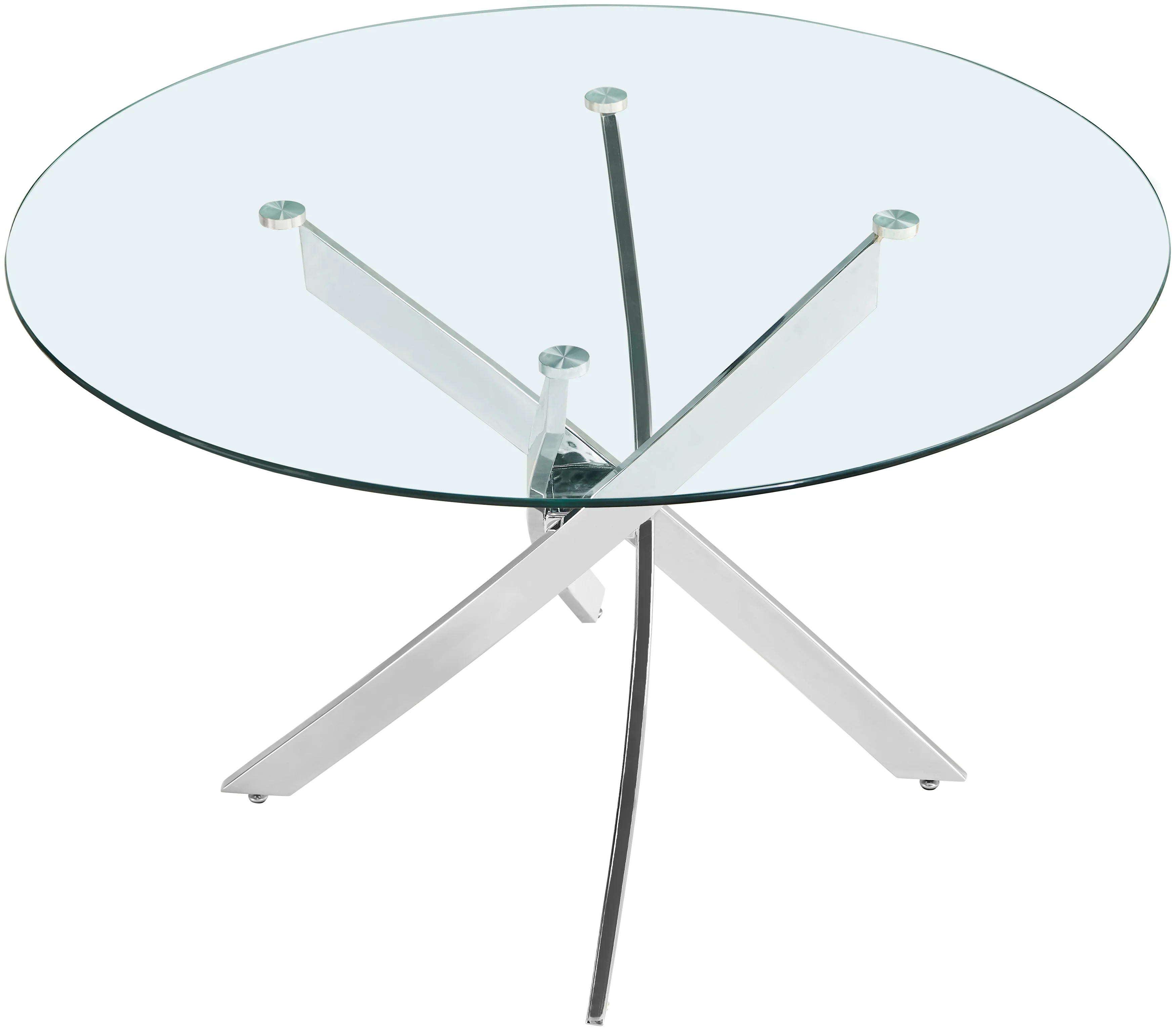 Xander Round Dining Table (Chrome) - Image 3